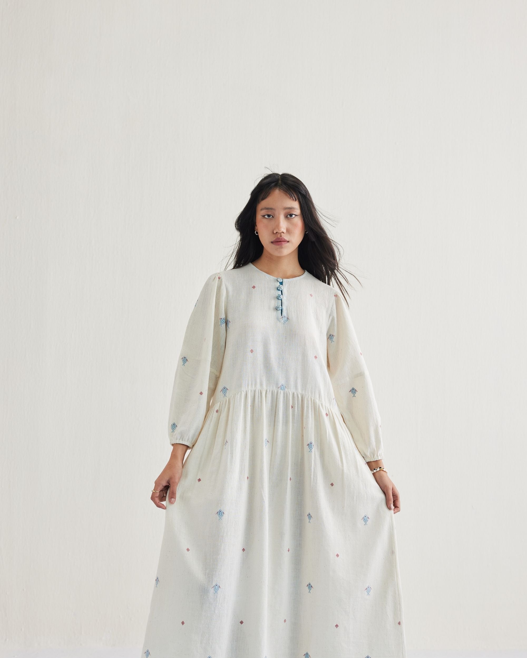 SUI | The Shoal Handwoven Kala Cotton Maxi Dress