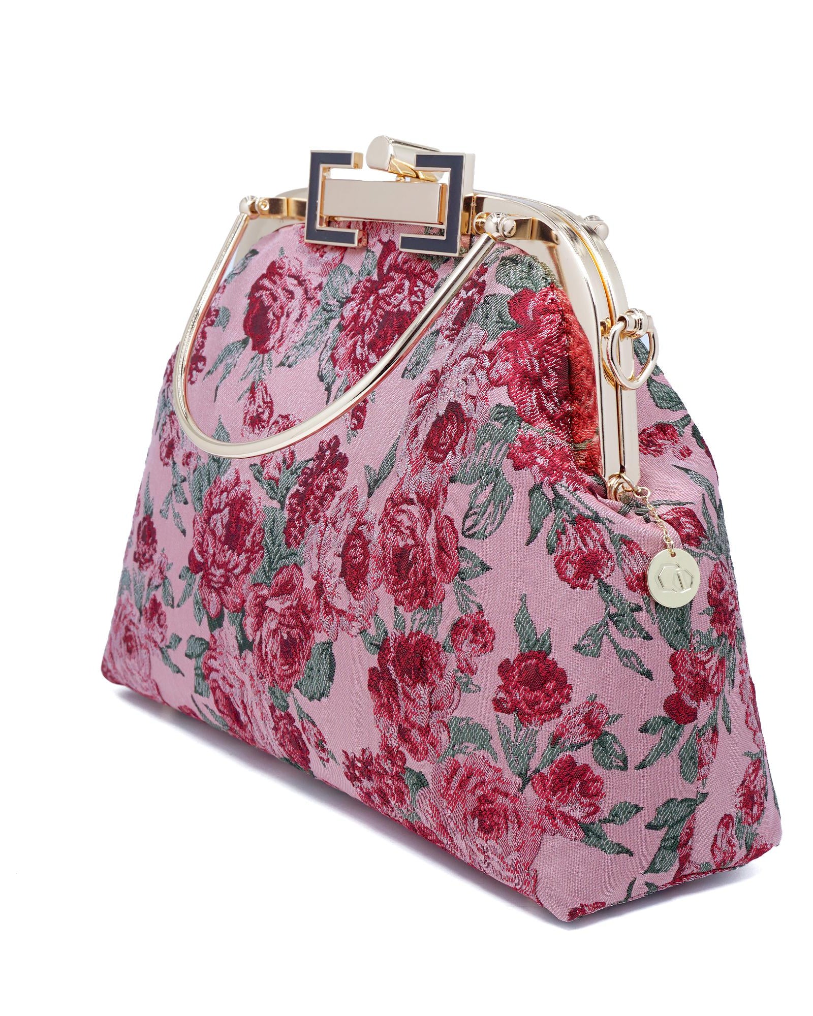 COCOONESE | Clasp Crossbody Bag - Rose of Versailles