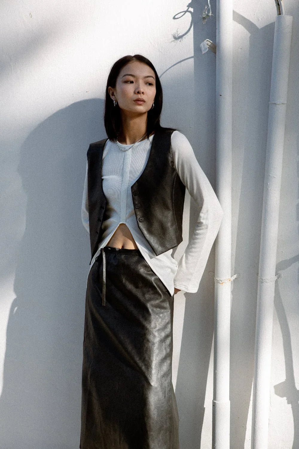 SAERO COLLECTIVE | Hae Wrap Skirt | Black