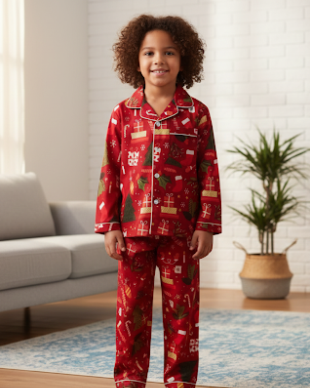 NIMBU | Holly Jolly Kids Unisex PJs in Cotton