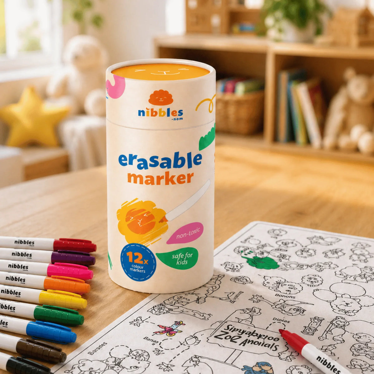 NOM | Nibbles by Nom Marker (For Silicone Colouring Mat)