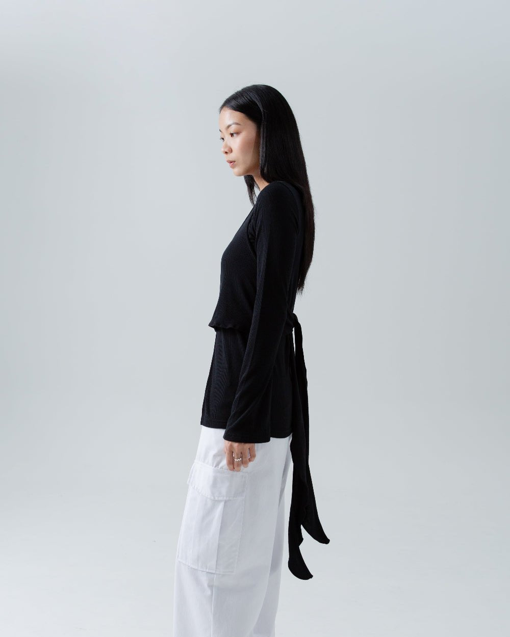 SAERO COLLECTIVE | Split Layer Top | Black