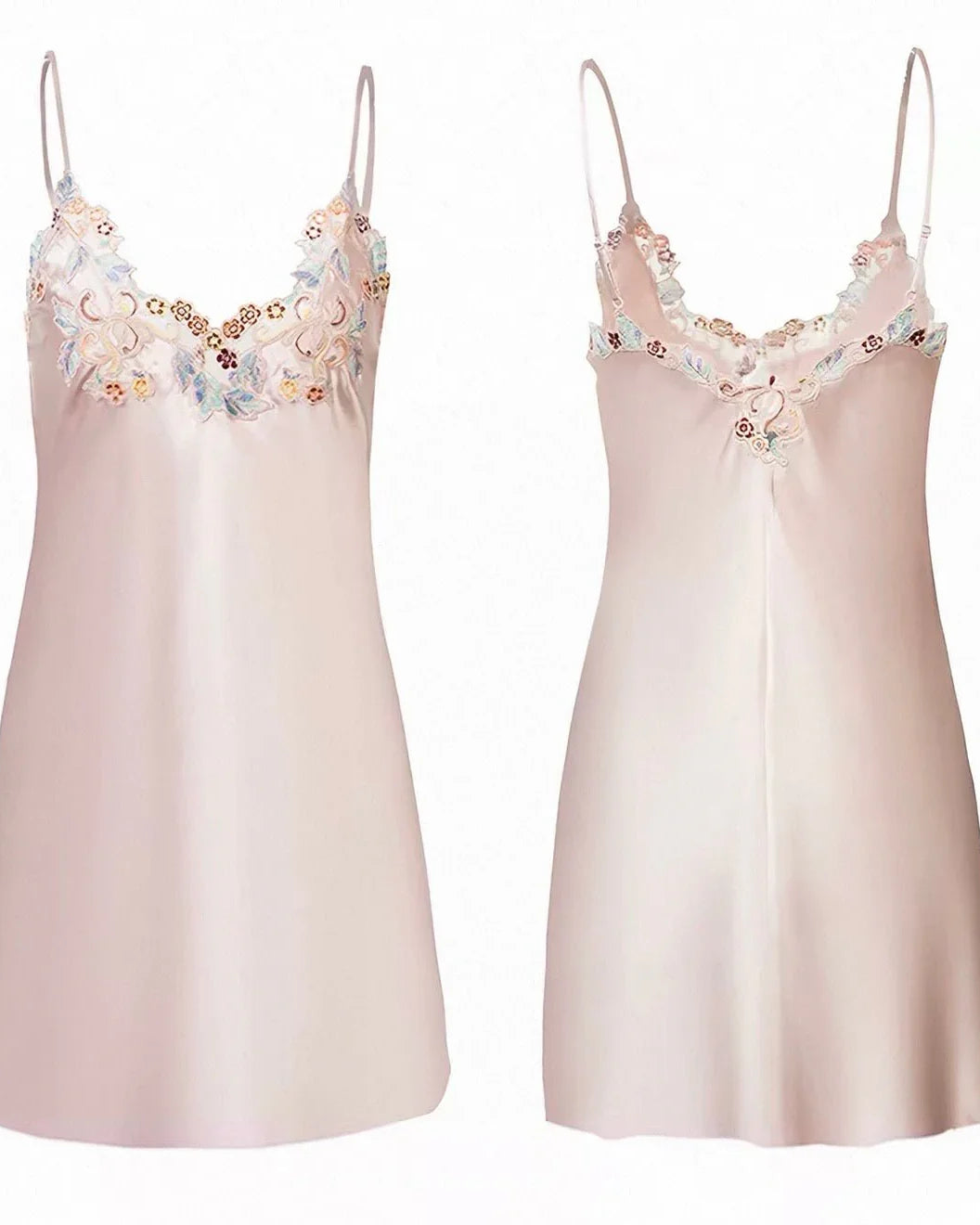BELLS & BIRDS | Florentine Mulberry Silk Slip (Rose)