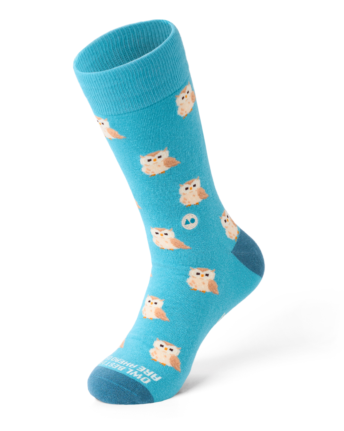 TALKING TOES | Owl Be Okay Sock | Blue