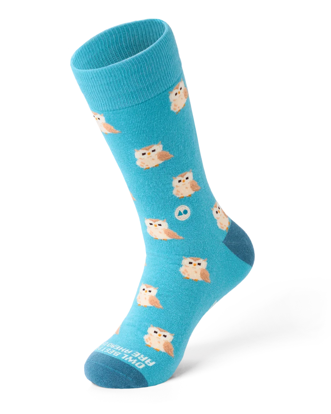 TALKING TOES | Owl Be Okay Sock | Blue
