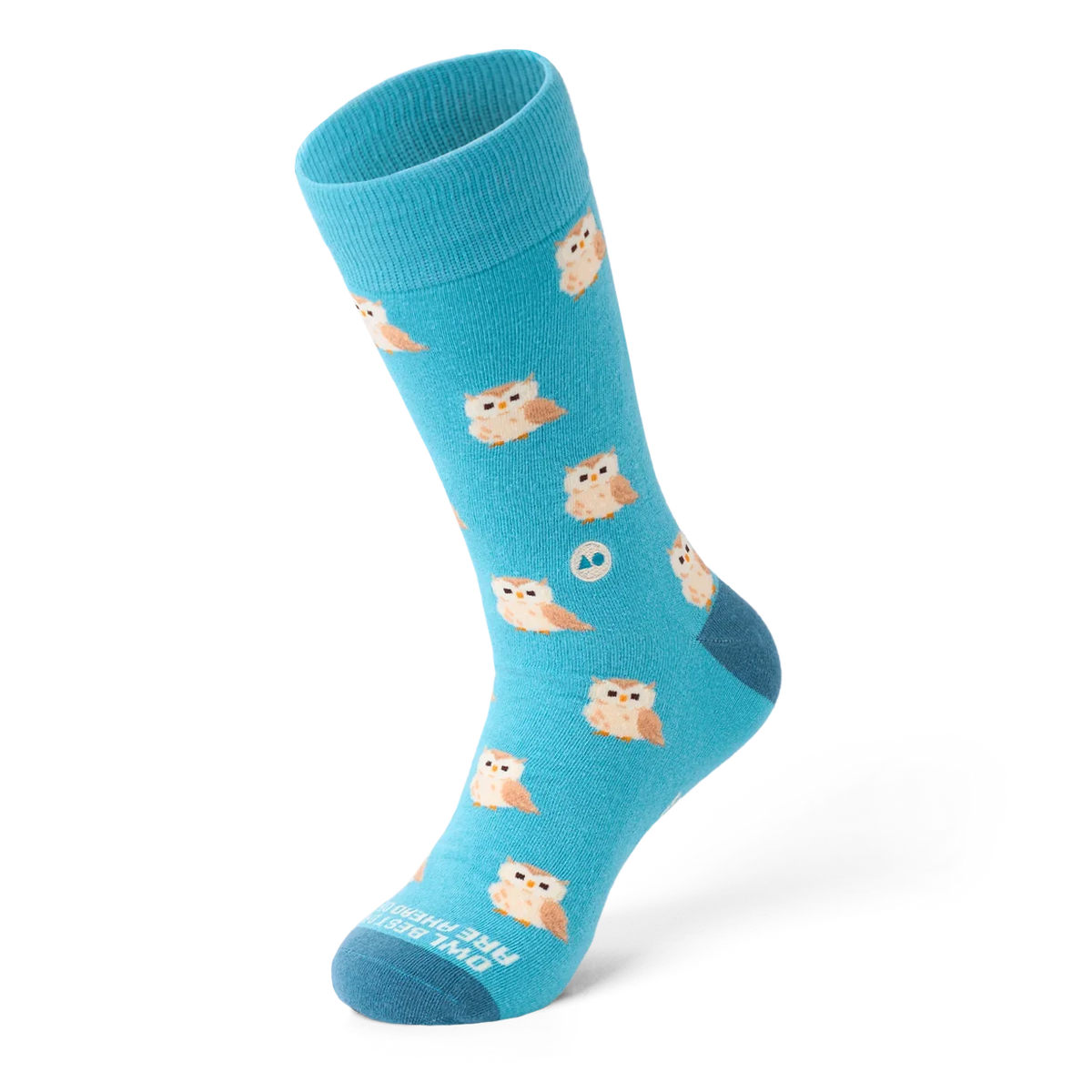 TALKING TOES | Owl Be Okay Sock | Blue