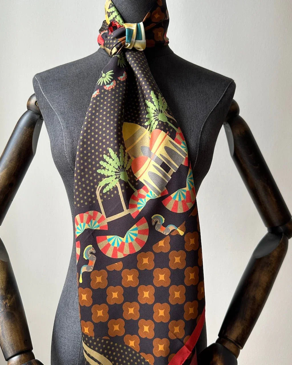 BINARY STYLE | Festive Night At Kampong Glam Silk Square Scarf 87x87cm