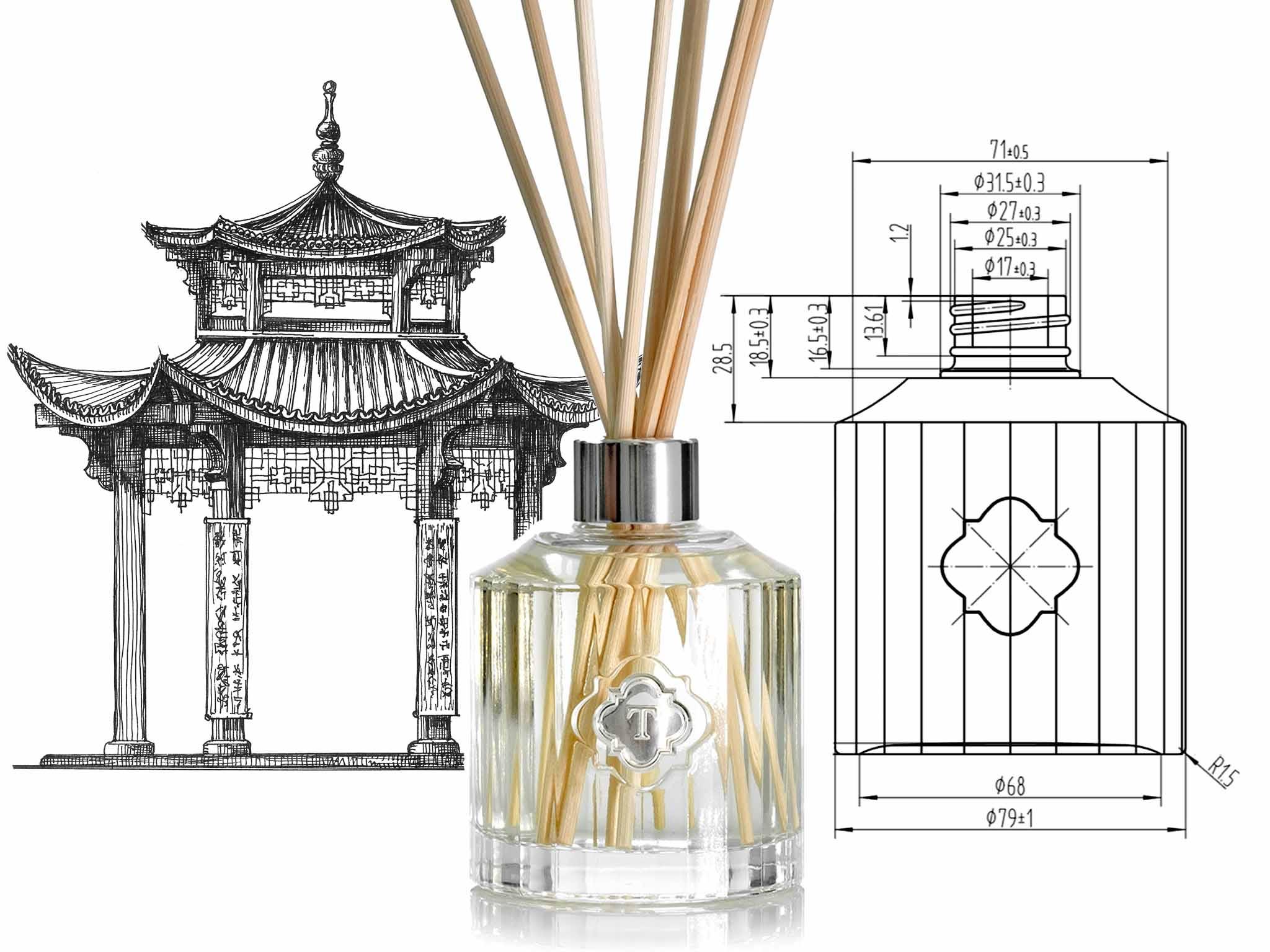 TEMPLE CANDLES | Luxury Reed Diffuser - Gin Blossoms