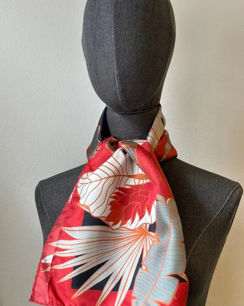 BINARY STYLE | Tropical Party Silk Scarf