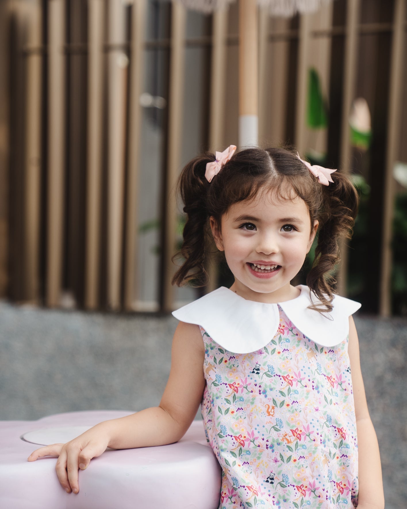 MAISON Q | Secret Garden Reversible Peterpan Collared Dress