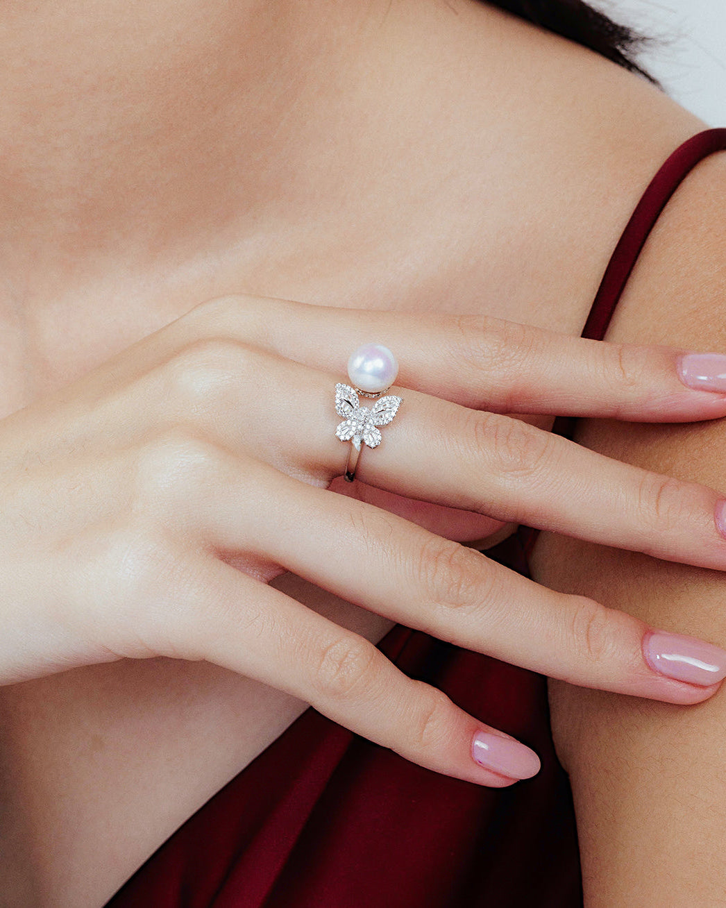 PEARLY LUSTRE | Elegant Freshwater Pearl Ring WR00080 | GARDENS