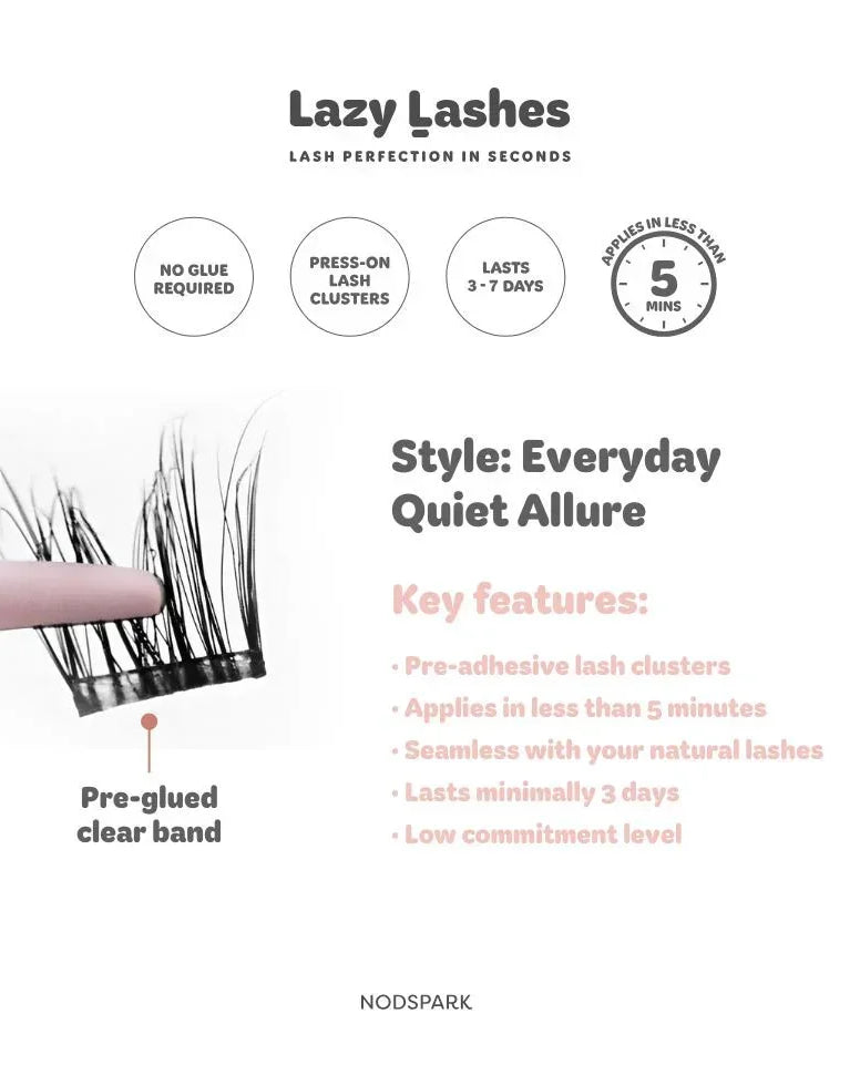 NODSPARK | Clear Band Everyday Quiet Allure Lazy Lashes
