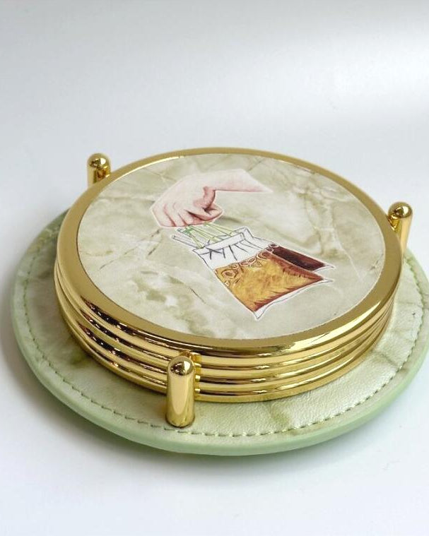 THE ART FACULTY | Premium Coasters Set W Holder