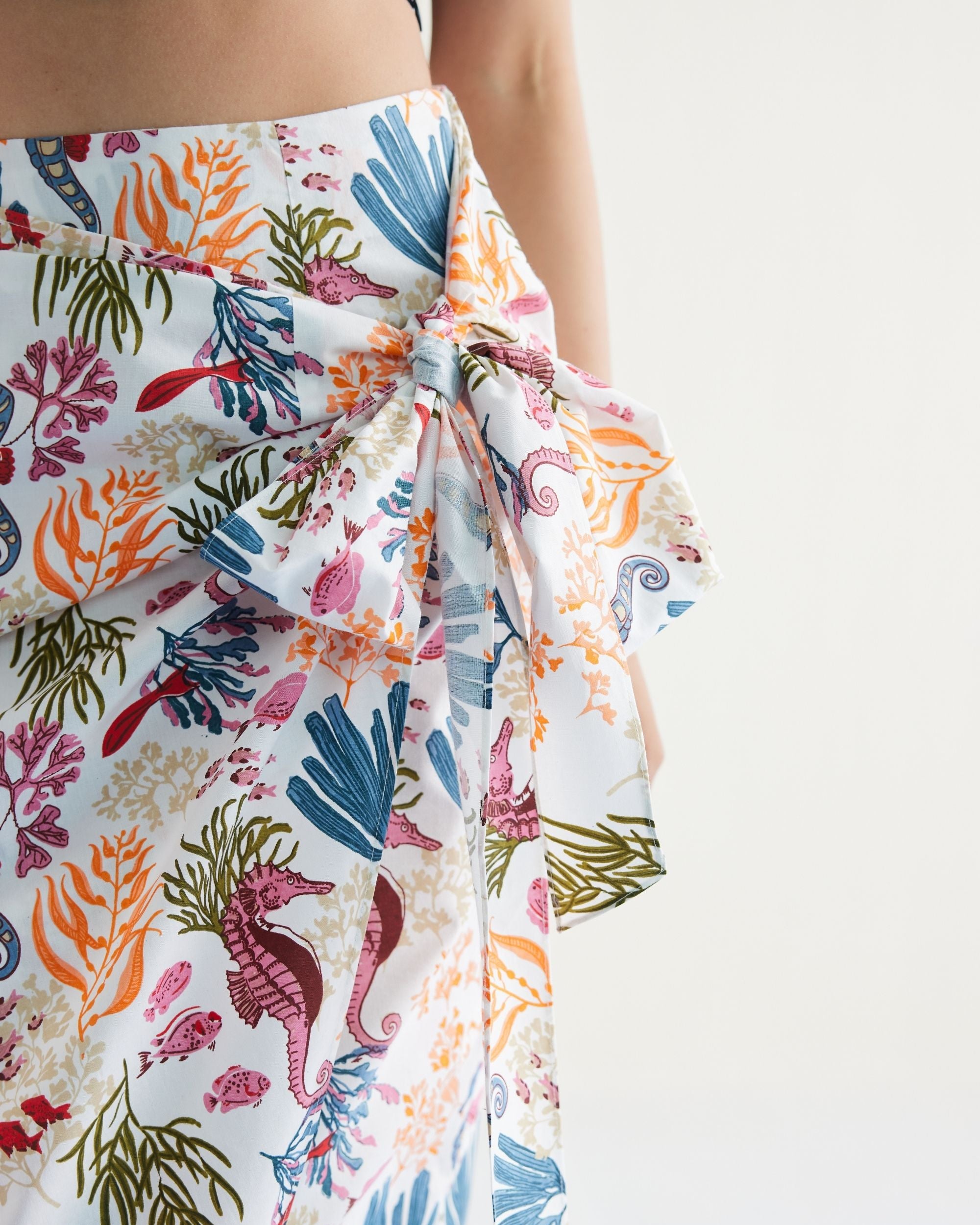 SUI | Blooming Reef Organic Cotton Wrap Skirt