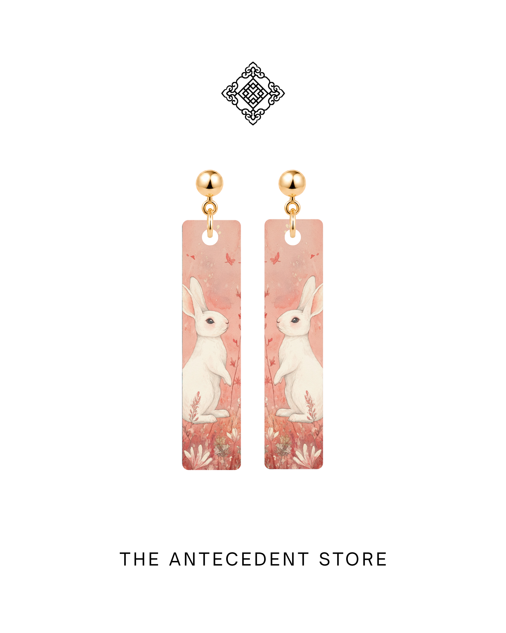 THE ANTECEDENT STORE | Celestial Jade Rabbit Earrings