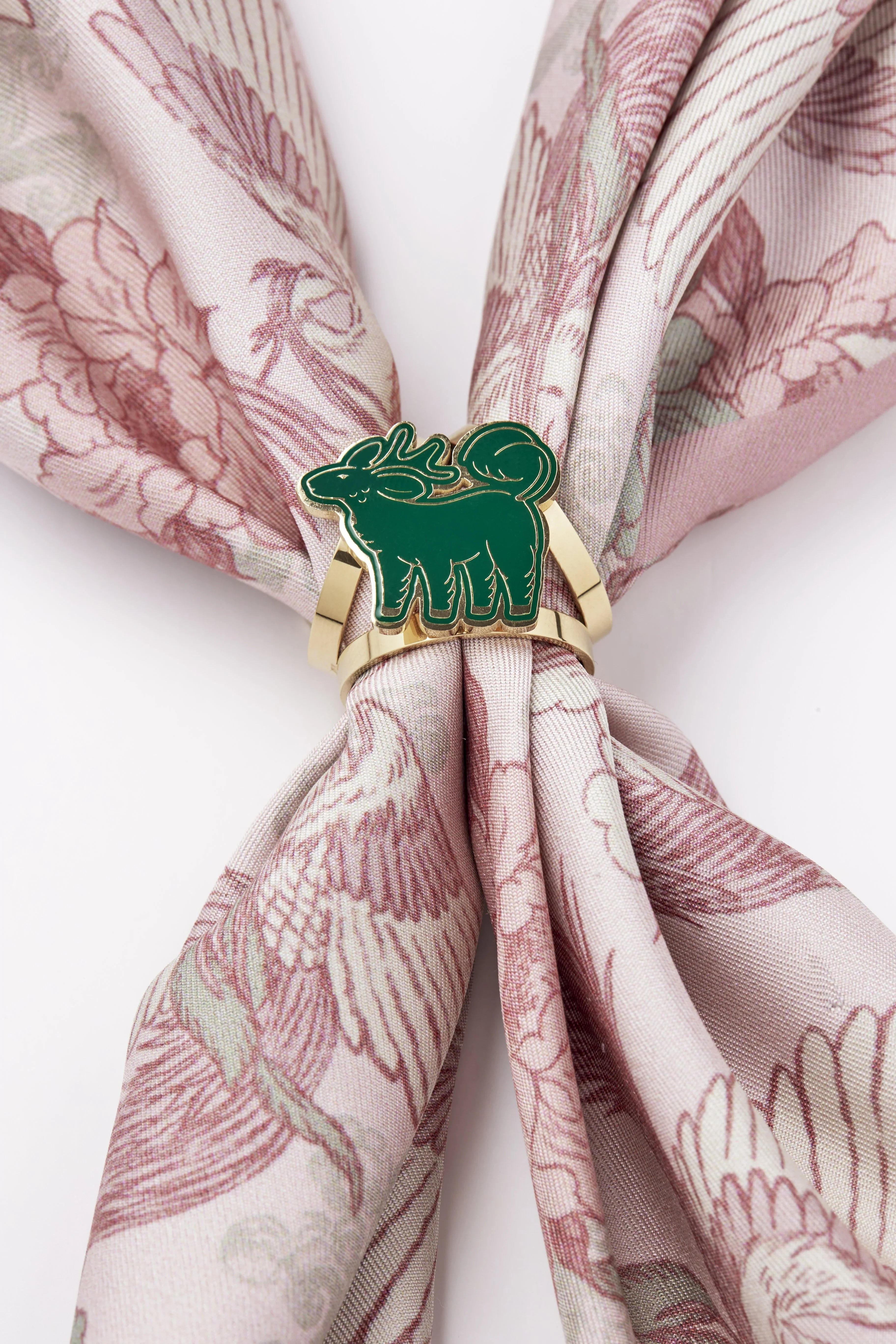 STUDIO QILING | Qiling Duo Scarf 100 Ring Gold