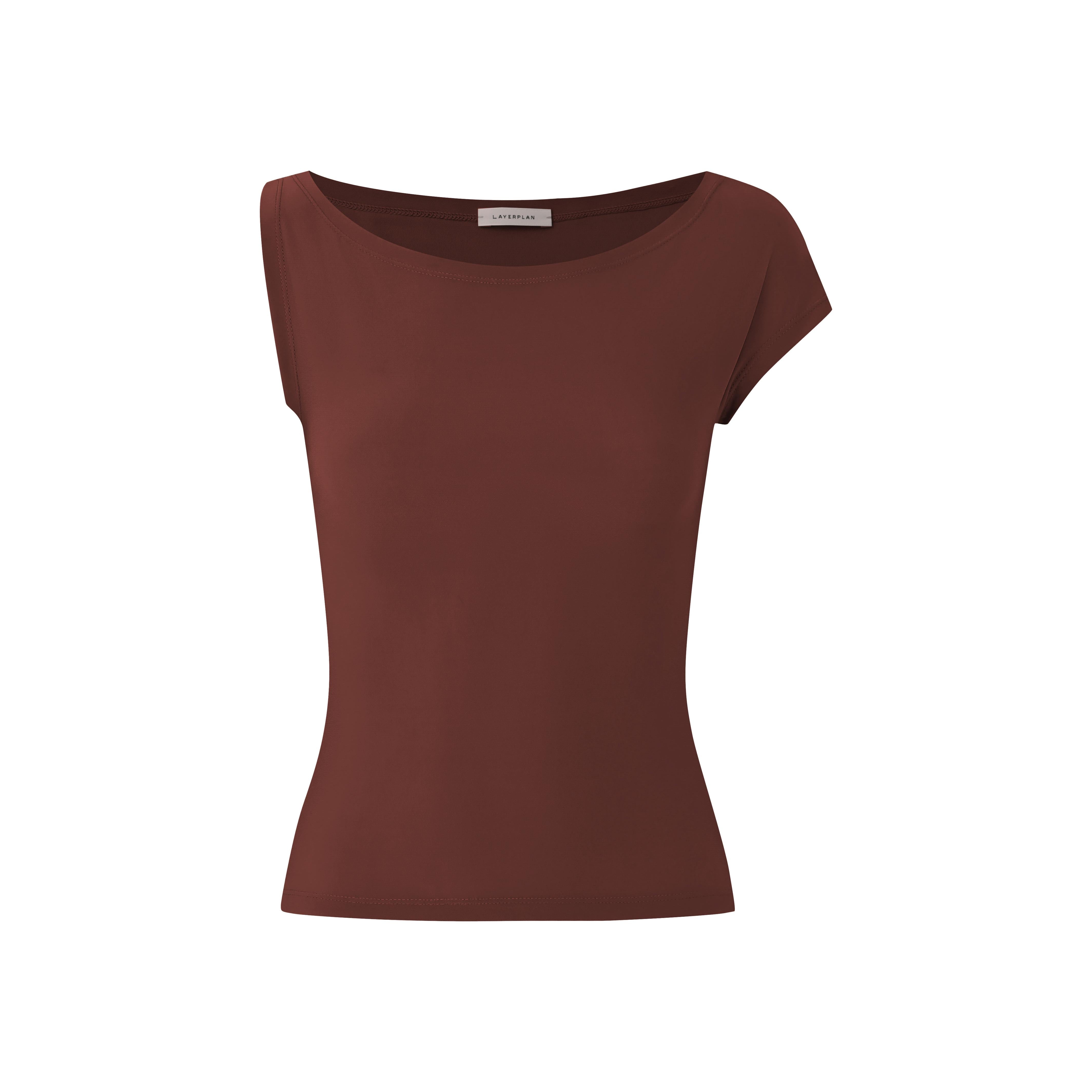 LAYERPLAN | Cotton Stretch Esmé Asymmetric T-Shirt Top