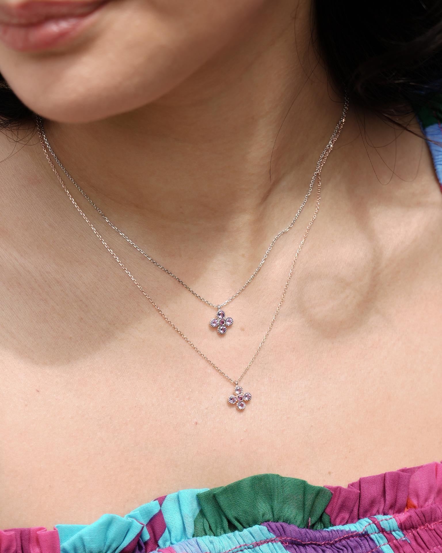 EMBRACE JEWELLERY | Gem Bloom Necklace With Amethyst