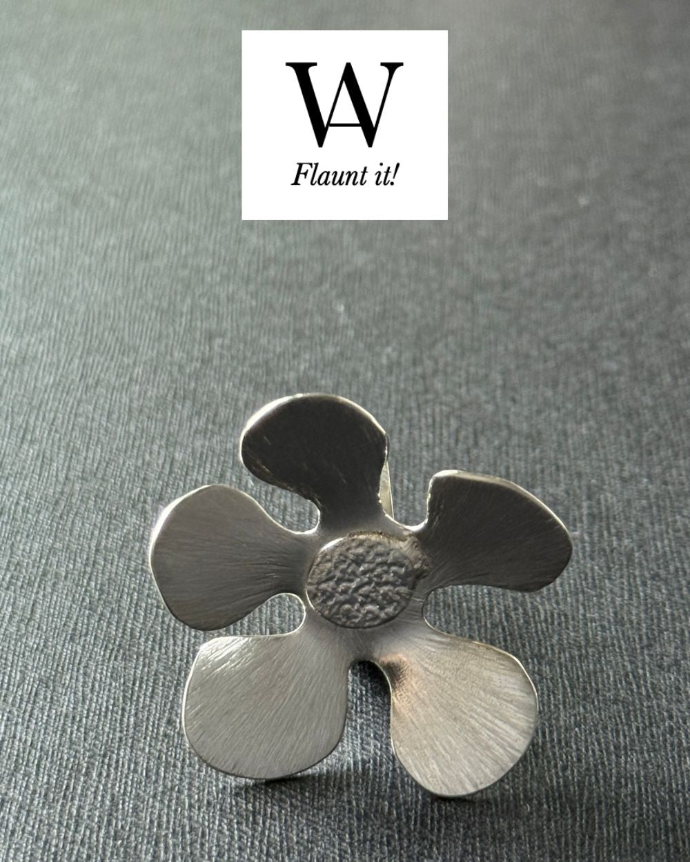 CREATIVE JEWELLERY STUDIO | Periwinkle Silver Ring by WA by Sylvia