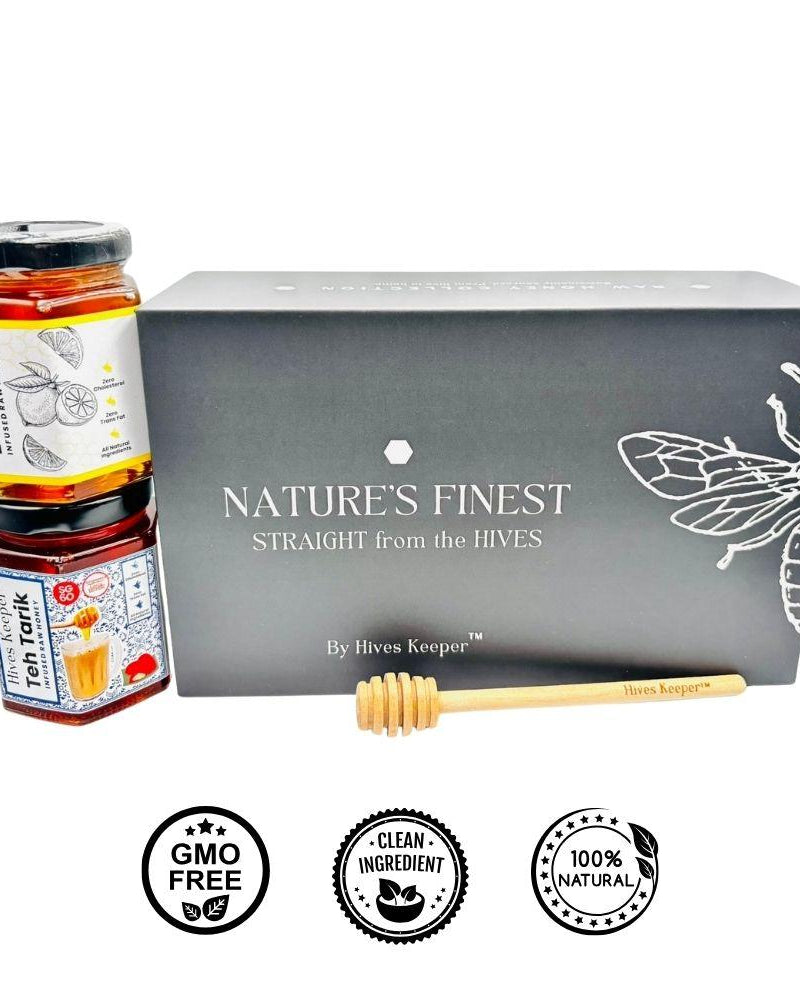 HIVES KEEPER | Lemon & Teh Tarik Raw Honey Festive Gift Set