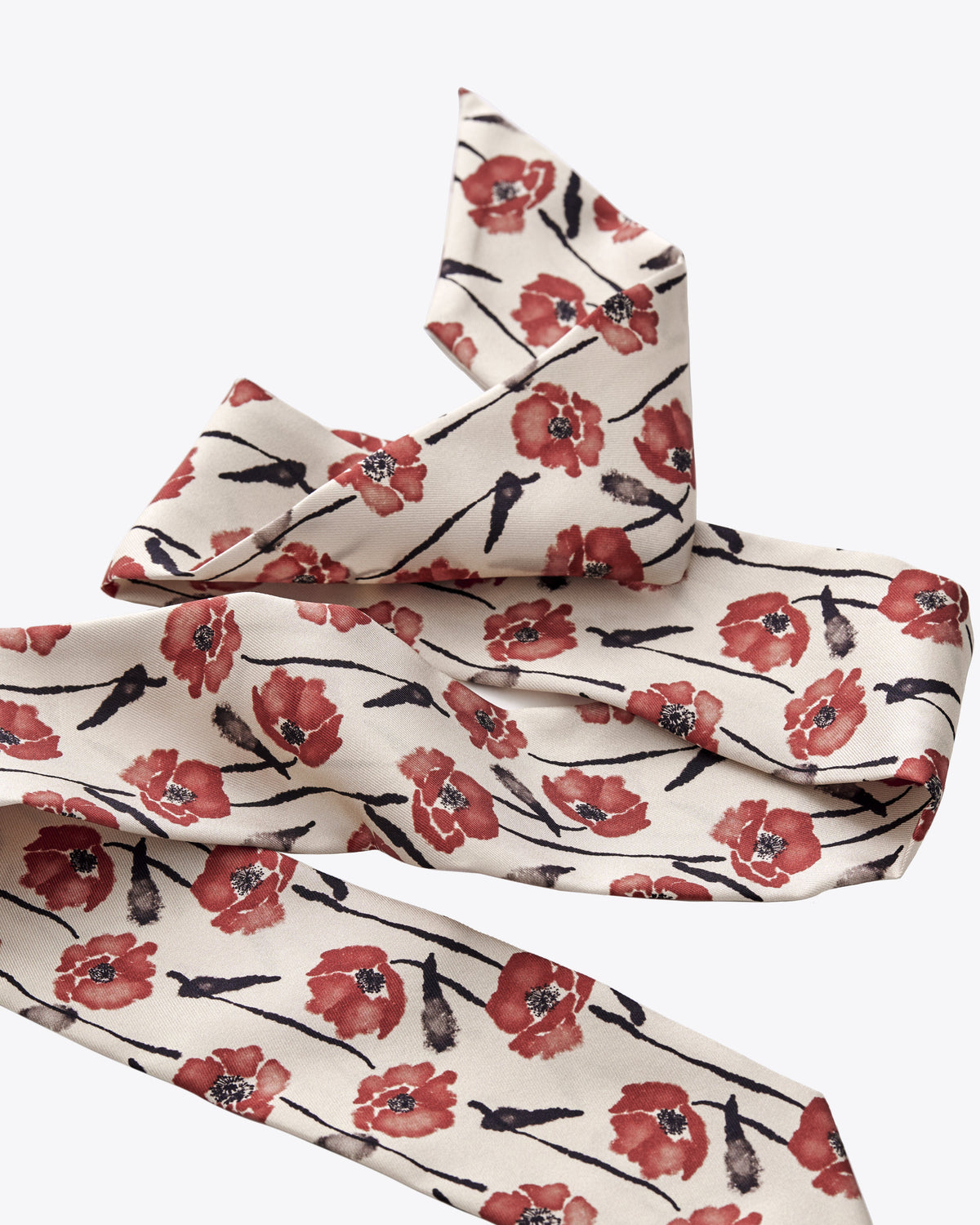 STUDIO QILING | Dancing Poppies Mod Silk Bandeau 100