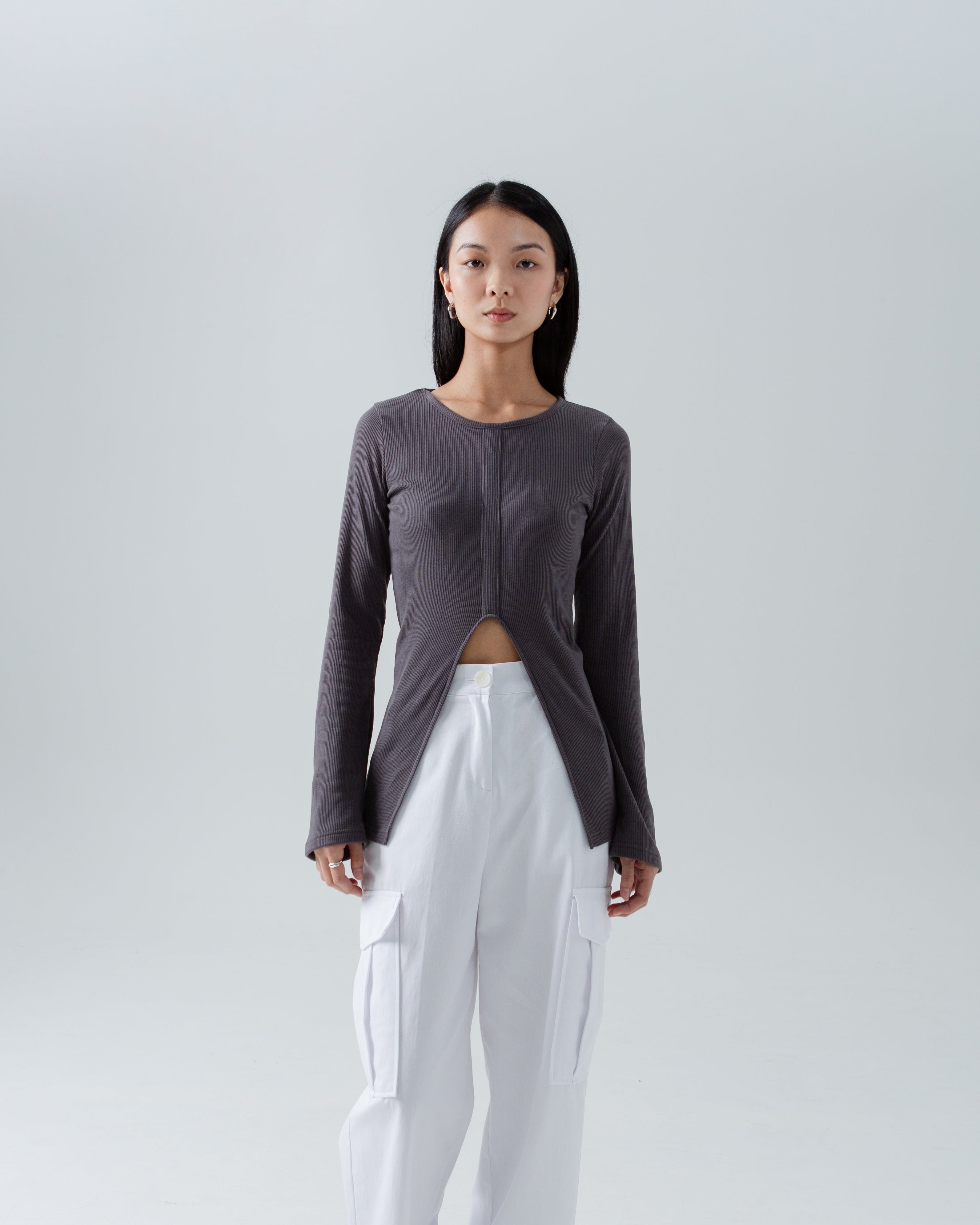 SAERO COLLECTIVE | Split Layer Top | Slate Grey