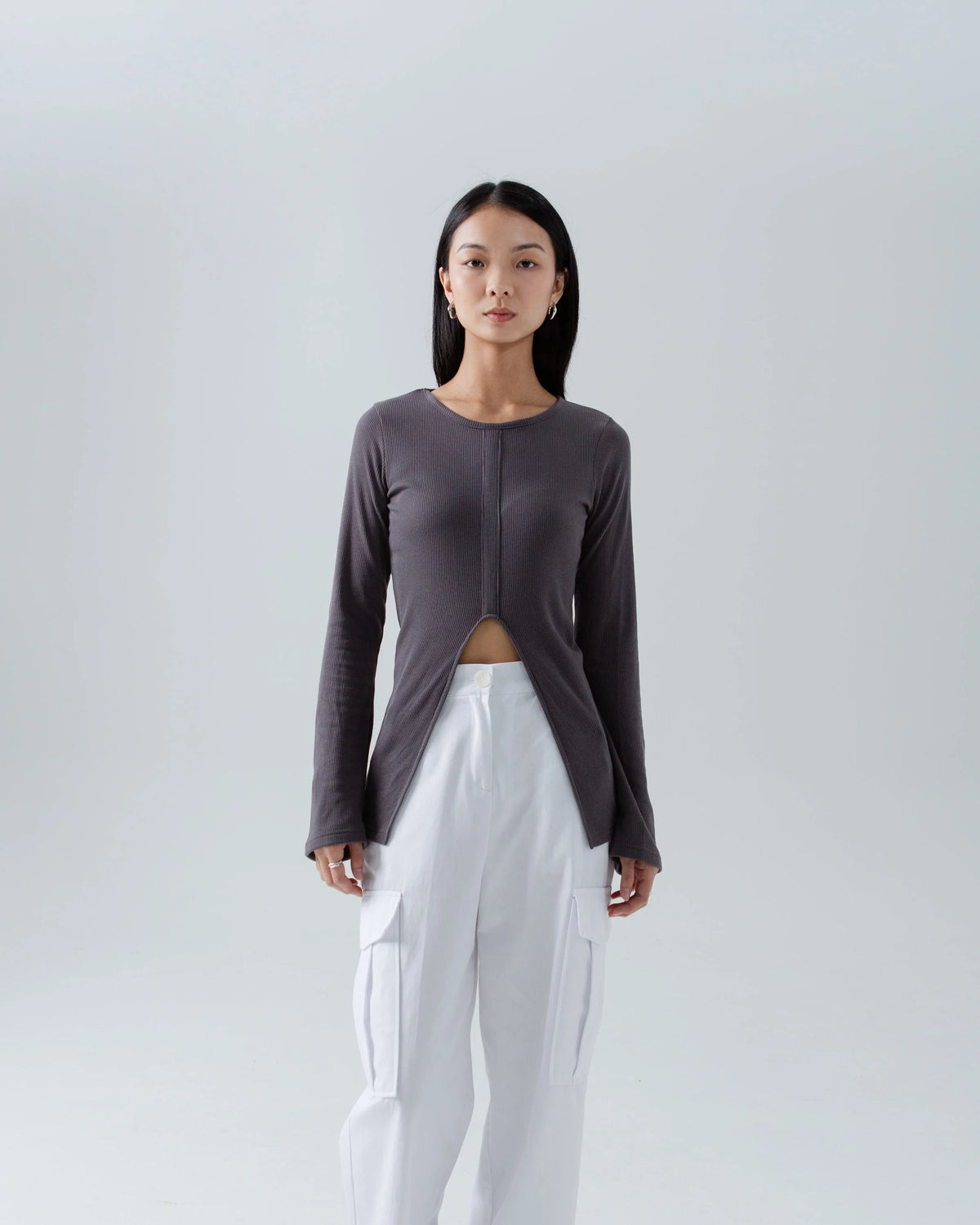 SAERO COLLECTIVE | Split Layer Top | Slate Grey