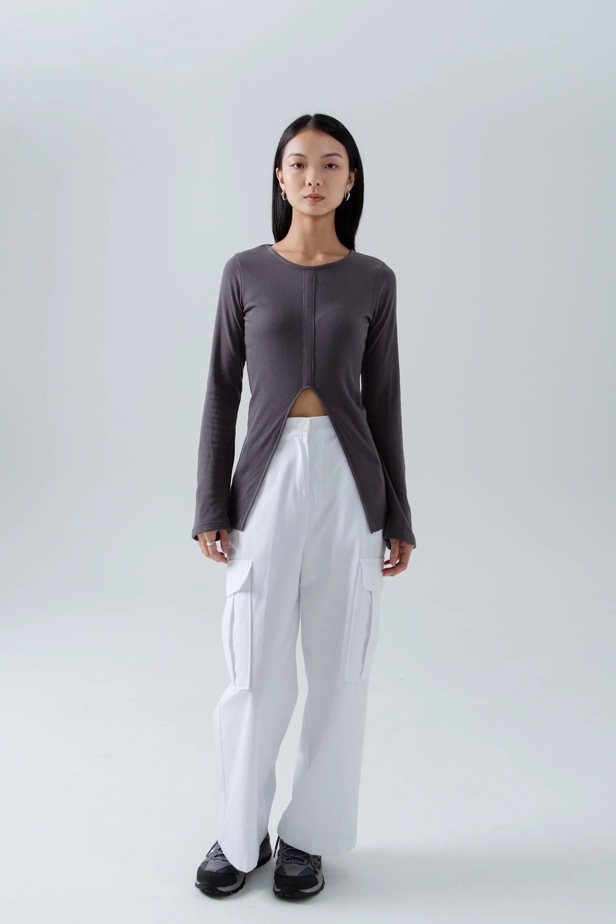 SAERO COLLECTIVE | Split Layer Top | Slate Grey