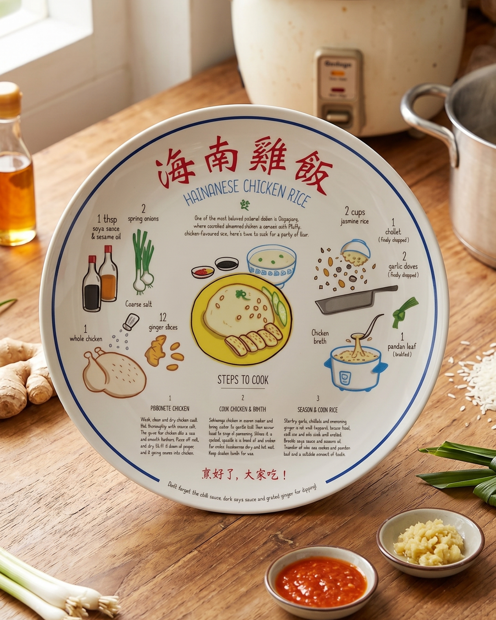 NOM | Recipe Plate (Chicken Rice)