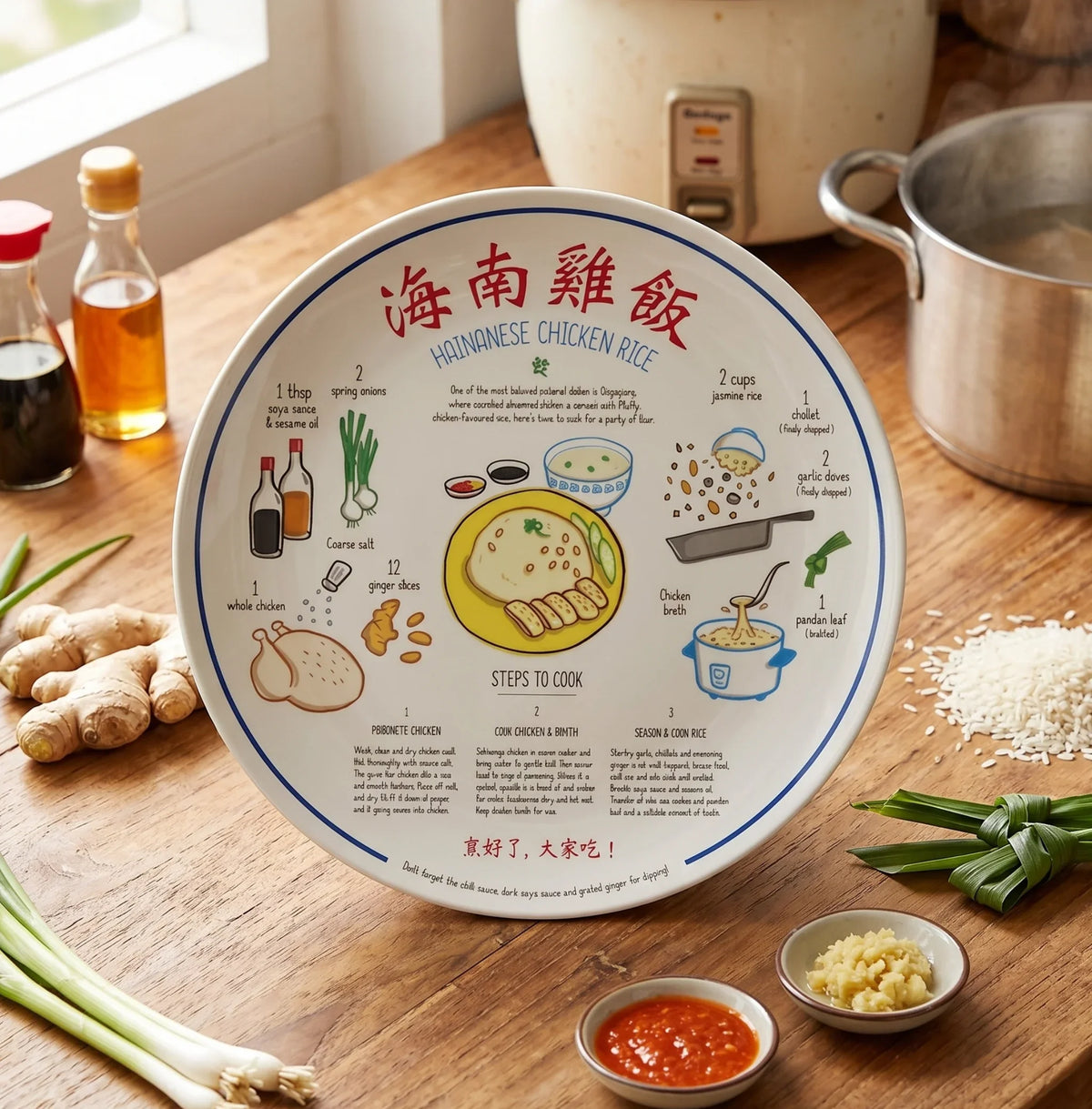 NOM | Recipe Plate (Chicken Rice)