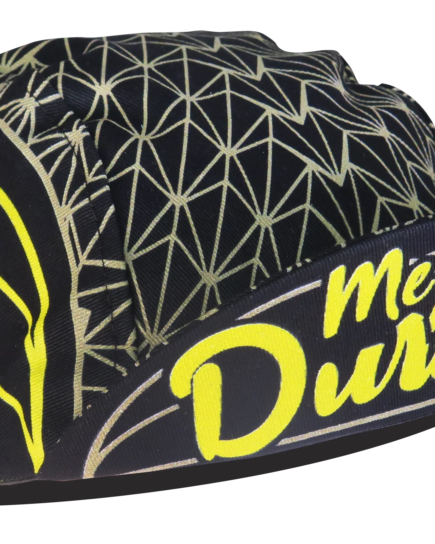 A DESIGN BY TAKACHYA | Cycling Cap - Me Love Durian Black Gold