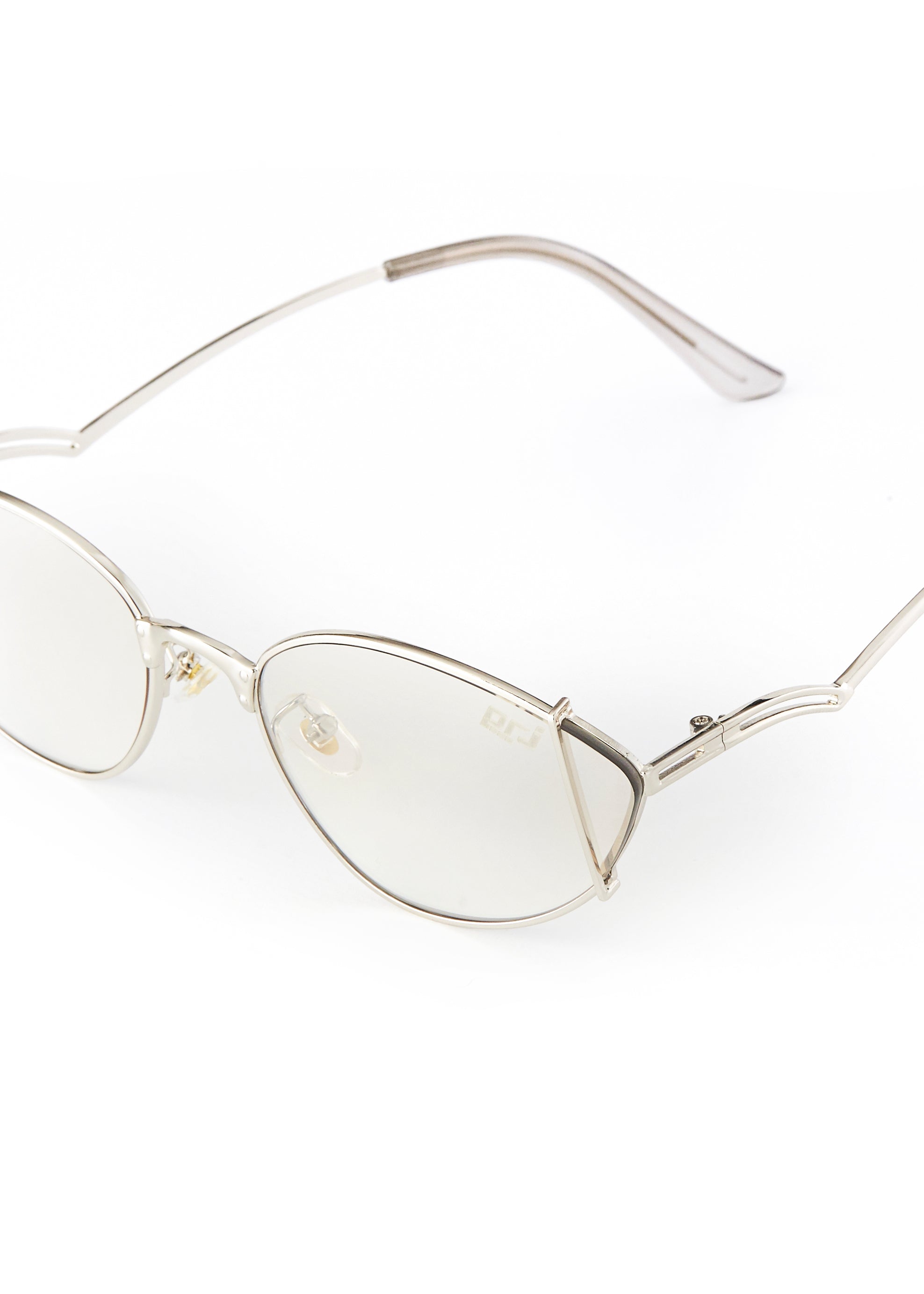 PROJECTWEAR | EVERETT Cat Eye Sunglasses Silver/Silver