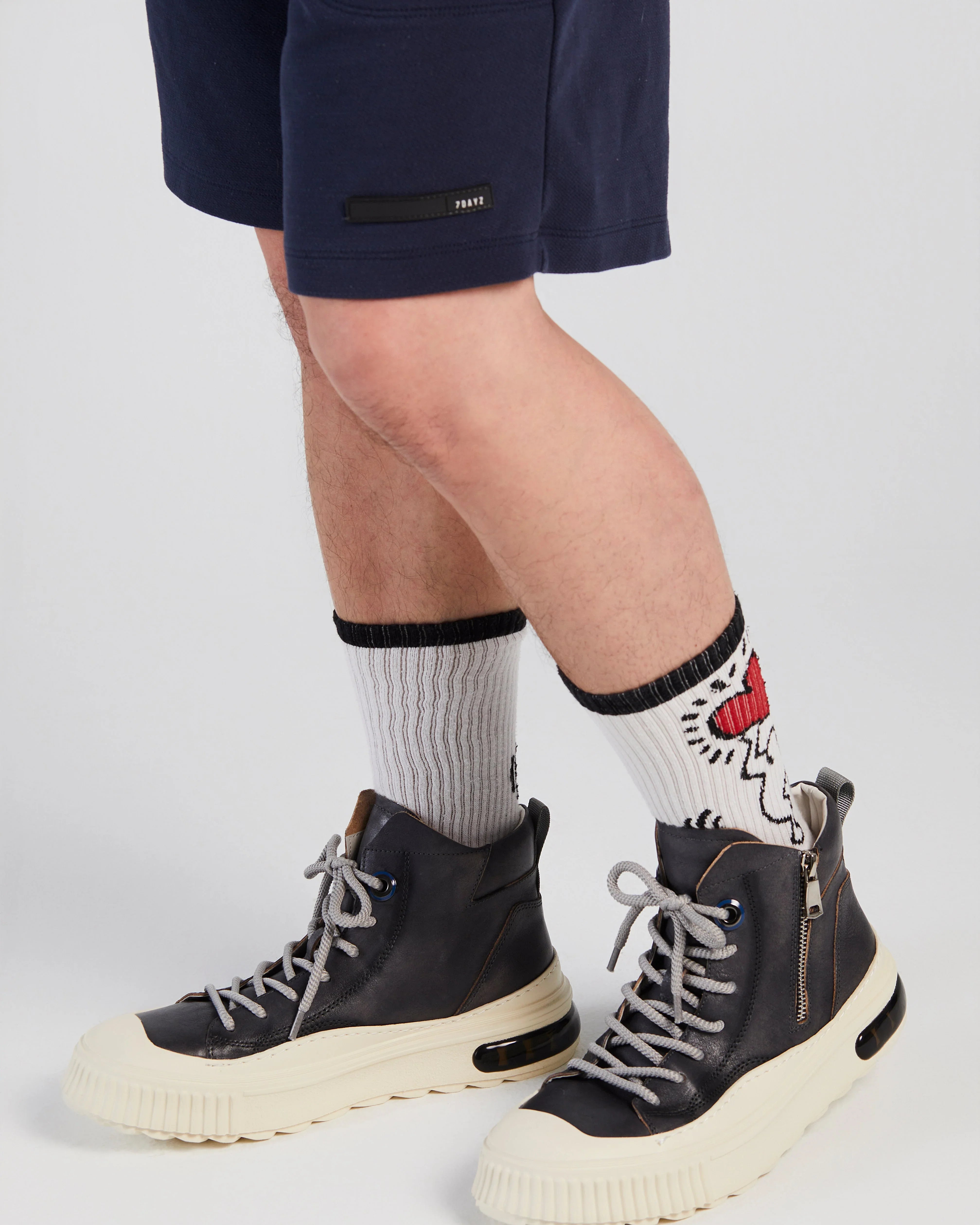 PROJECTWEAR | Farrell Mid Cut Leather Sneaker Grey