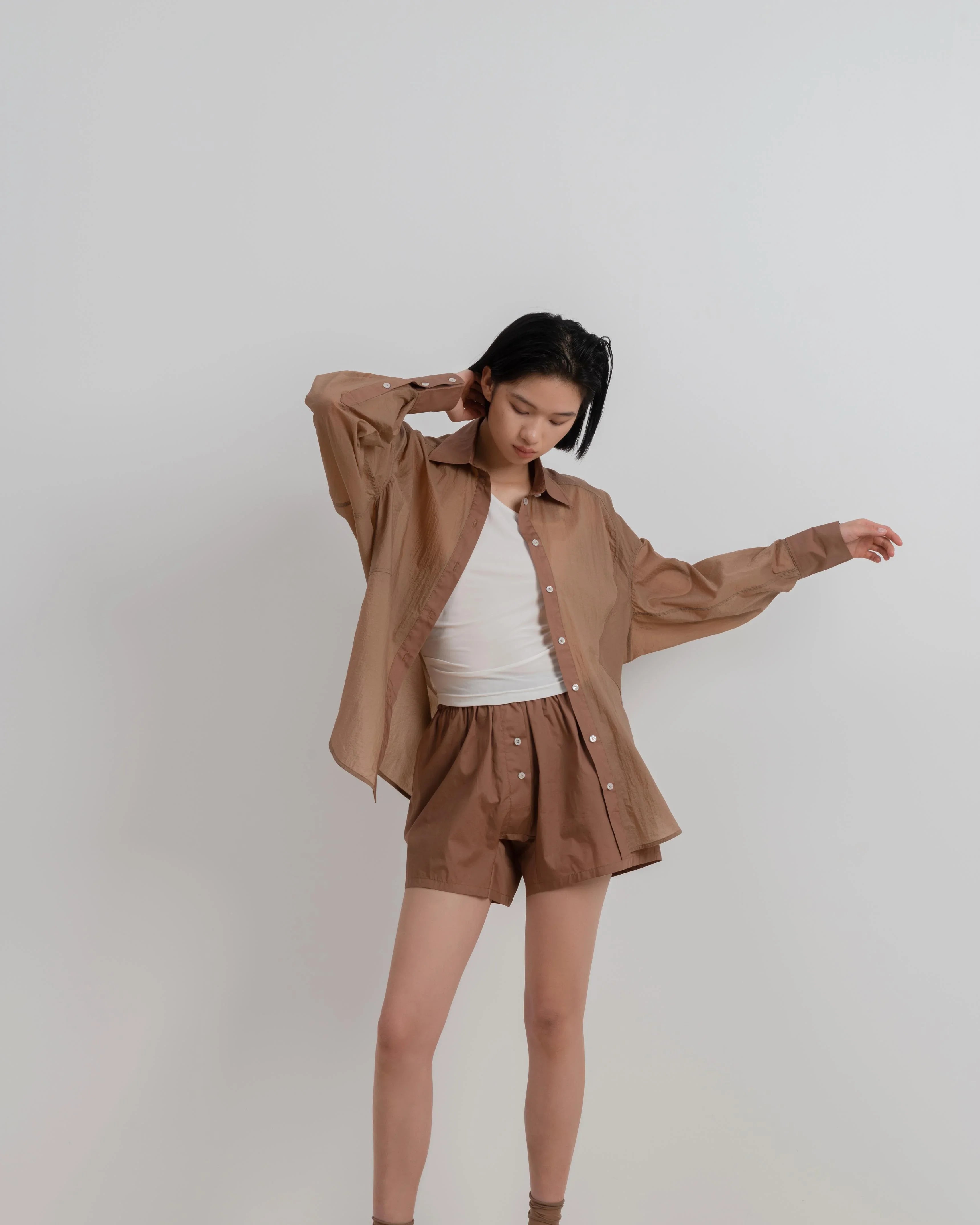 LAYERPLAN | Pieced Oversized Shirt Layers