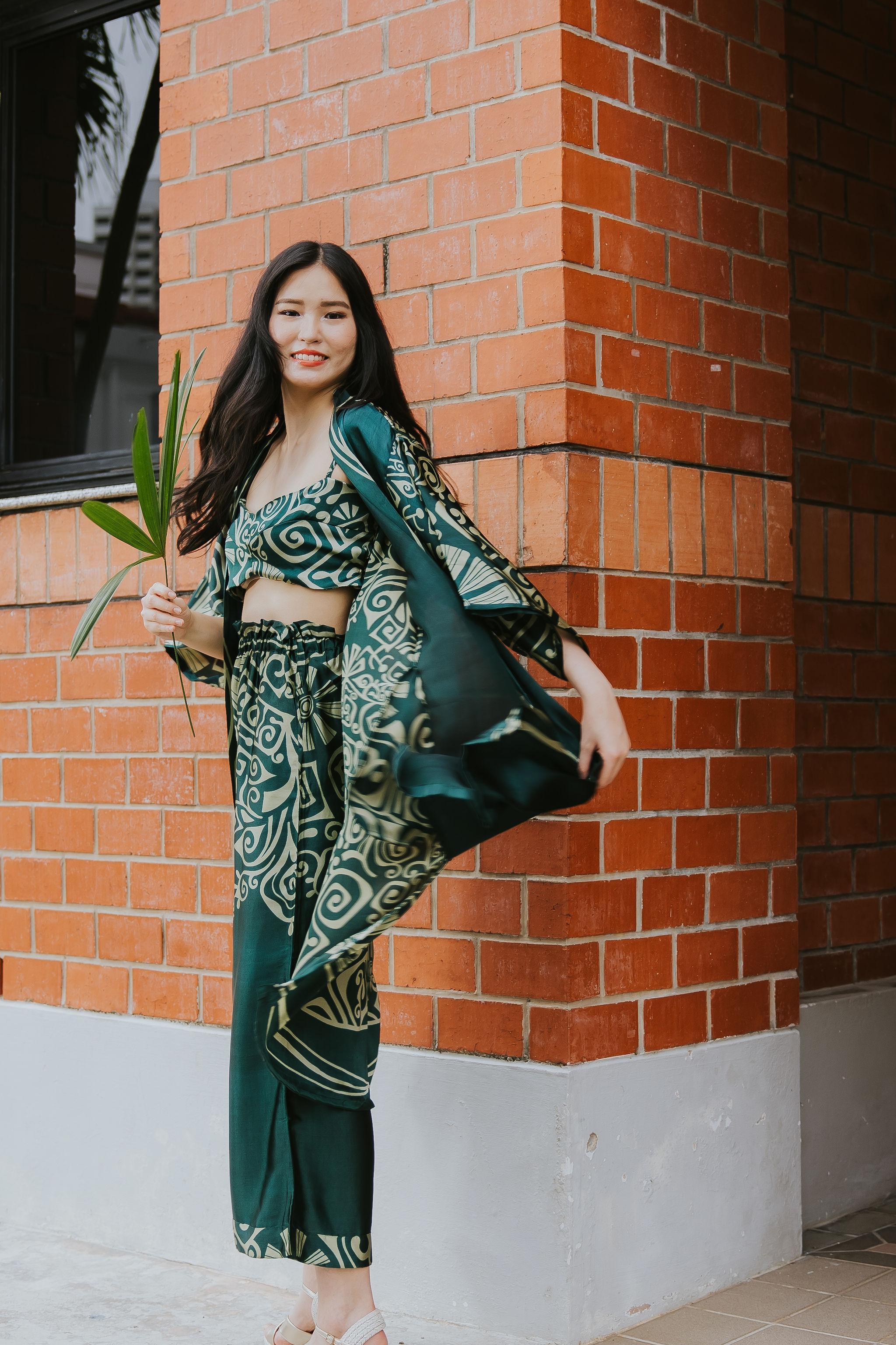 RAJA RANI | Modal Silk Long Kimono