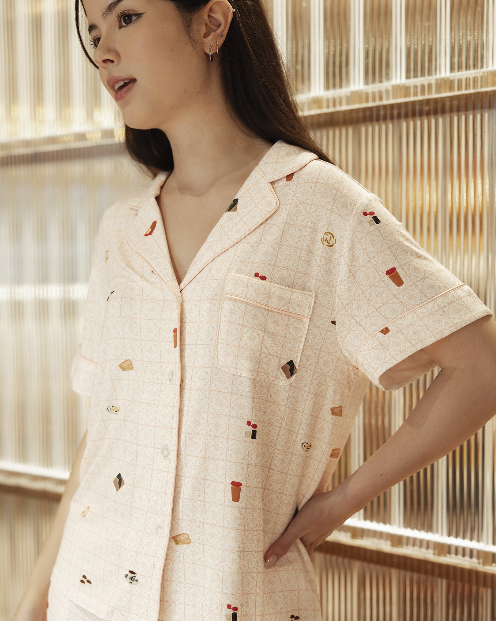 SELENIGHTCO | Signature Pants Set | Kopitiam Blush