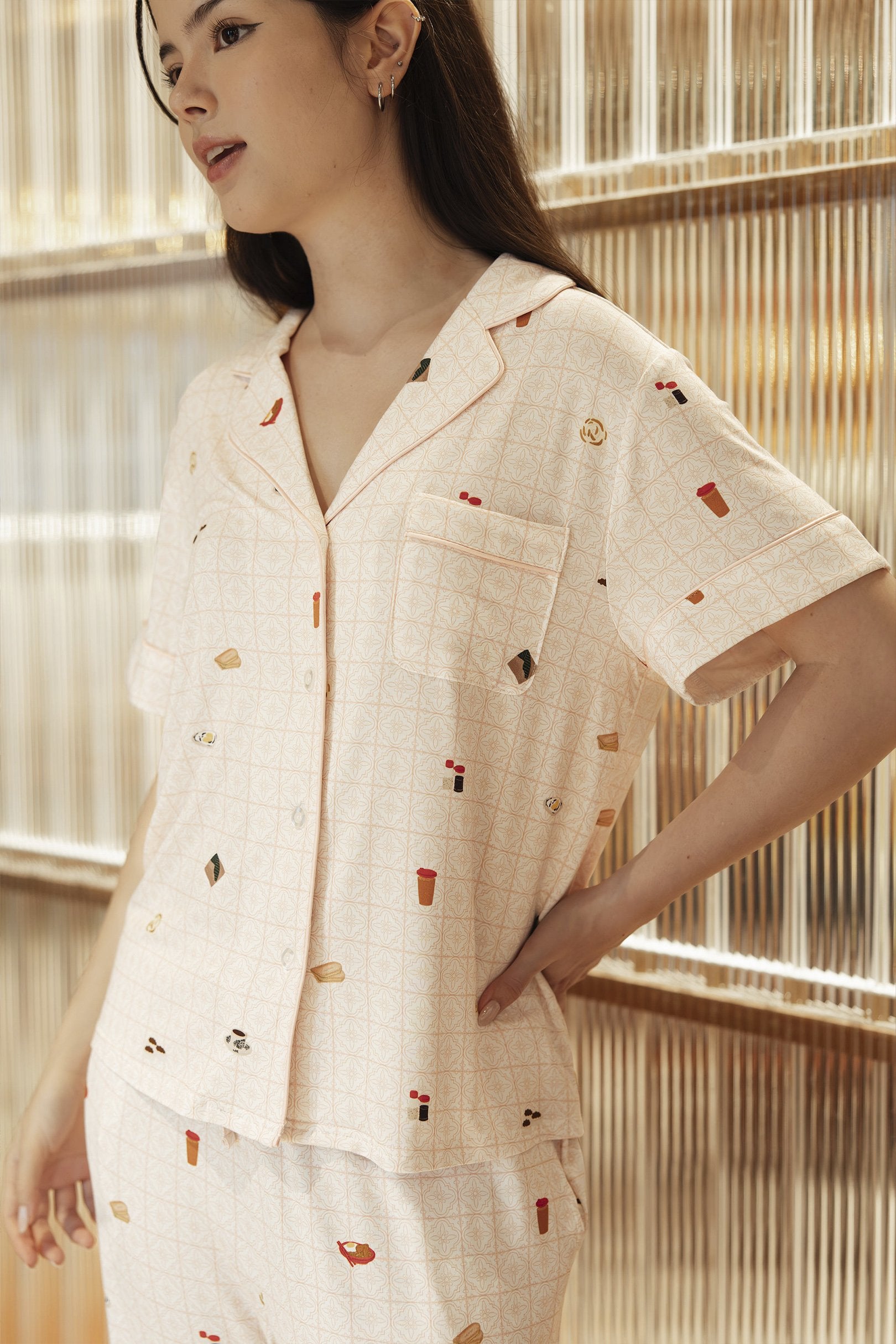 SELENIGHTCO | Signature Pants Set | Kopitiam Blush