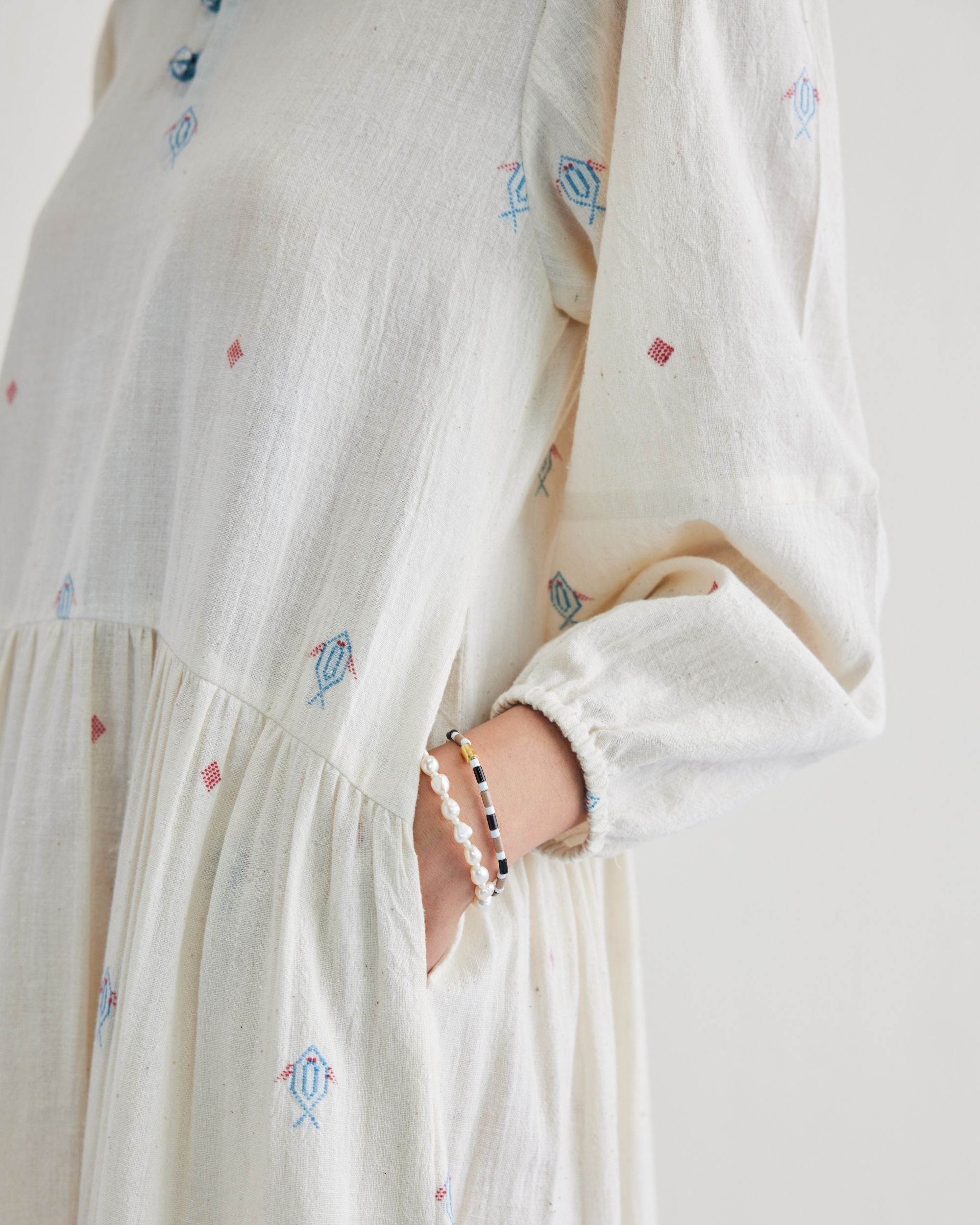 SUI | The Shoal Handwoven Kala Cotton Maxi Dress