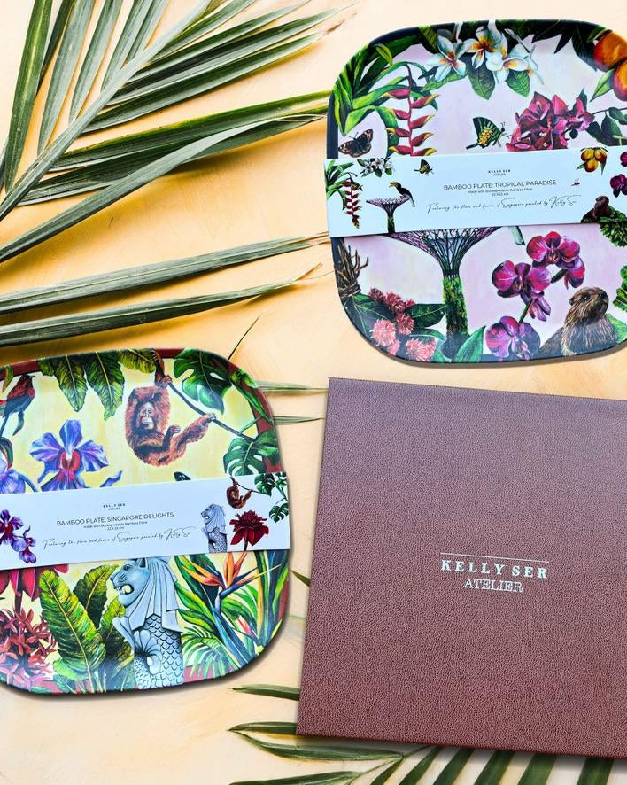 KELLY SER ATELIER | City in Nature Bamboo Plate Set