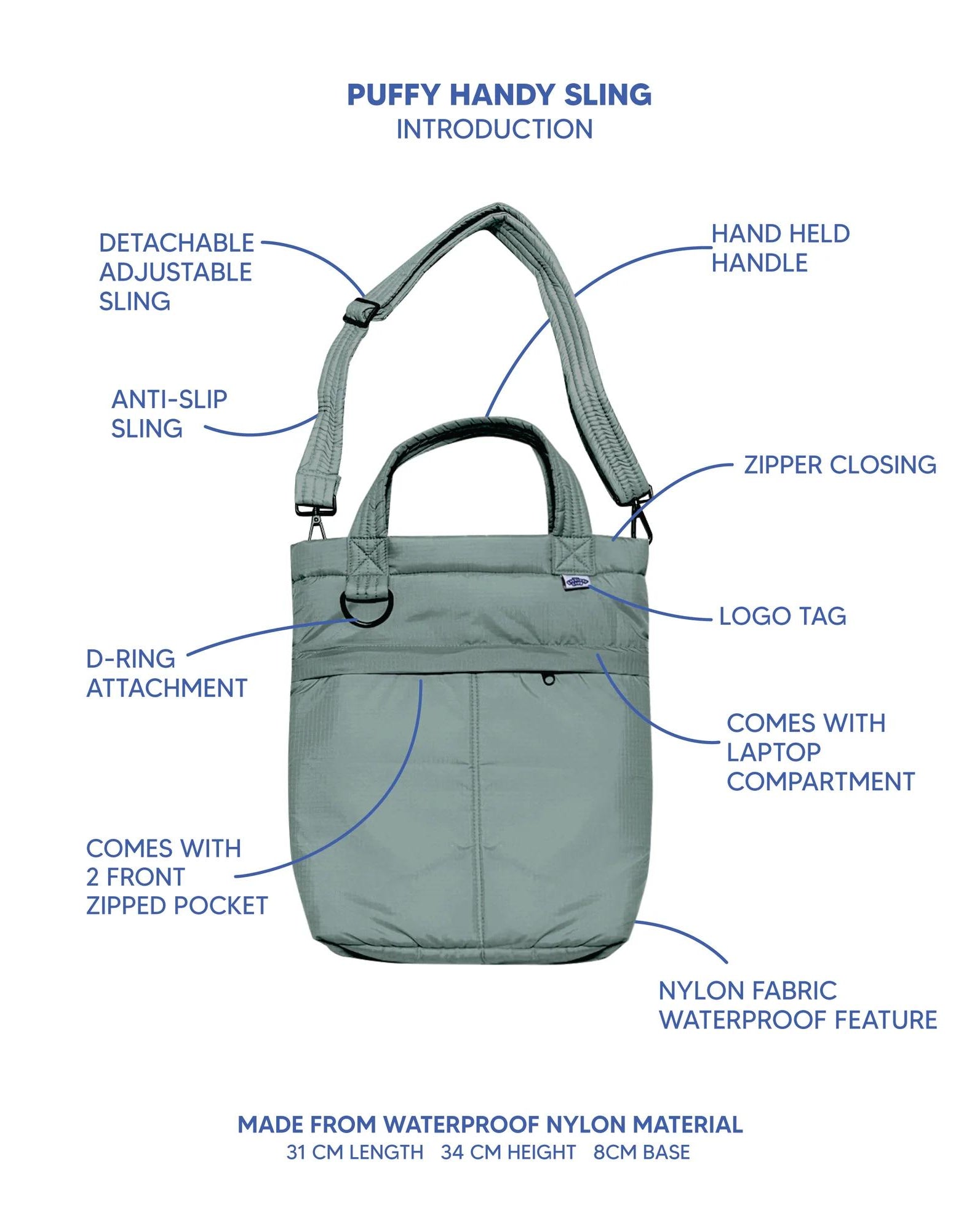 THE EVERYDAY CLUB | Puffy Handy Sling