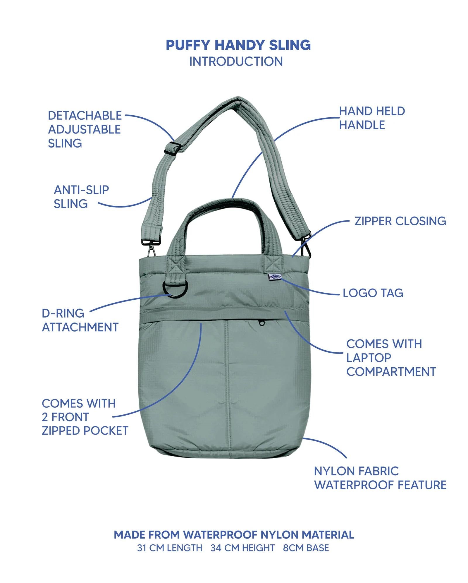 THE EVERYDAY CLUB | Puffy Handy Sling