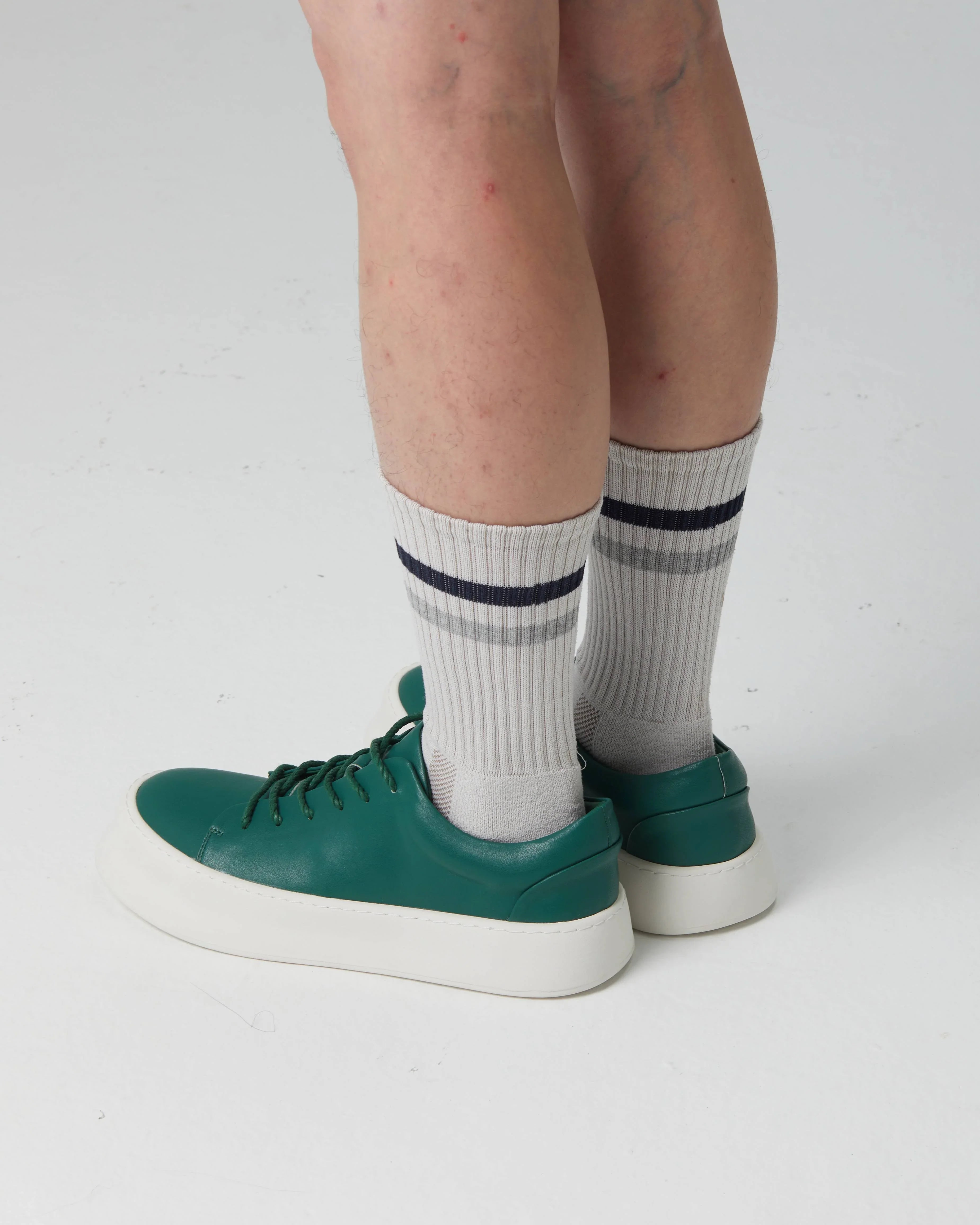 PROJECTWEAR | FALLON Low Cut Faux Leather Sneaker Green