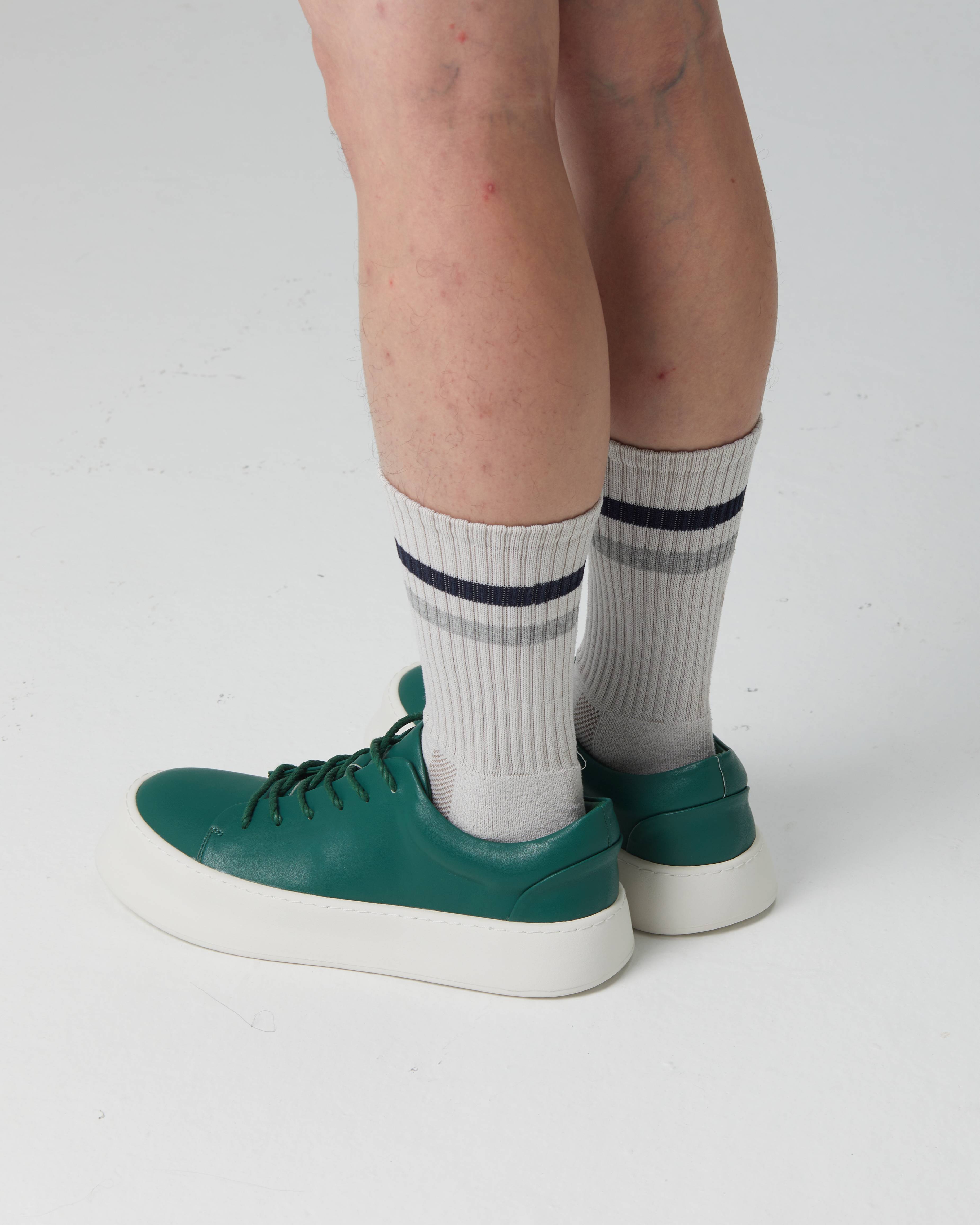 PROJECTWEAR | FALLON Low Cut Faux Leather Sneaker Green