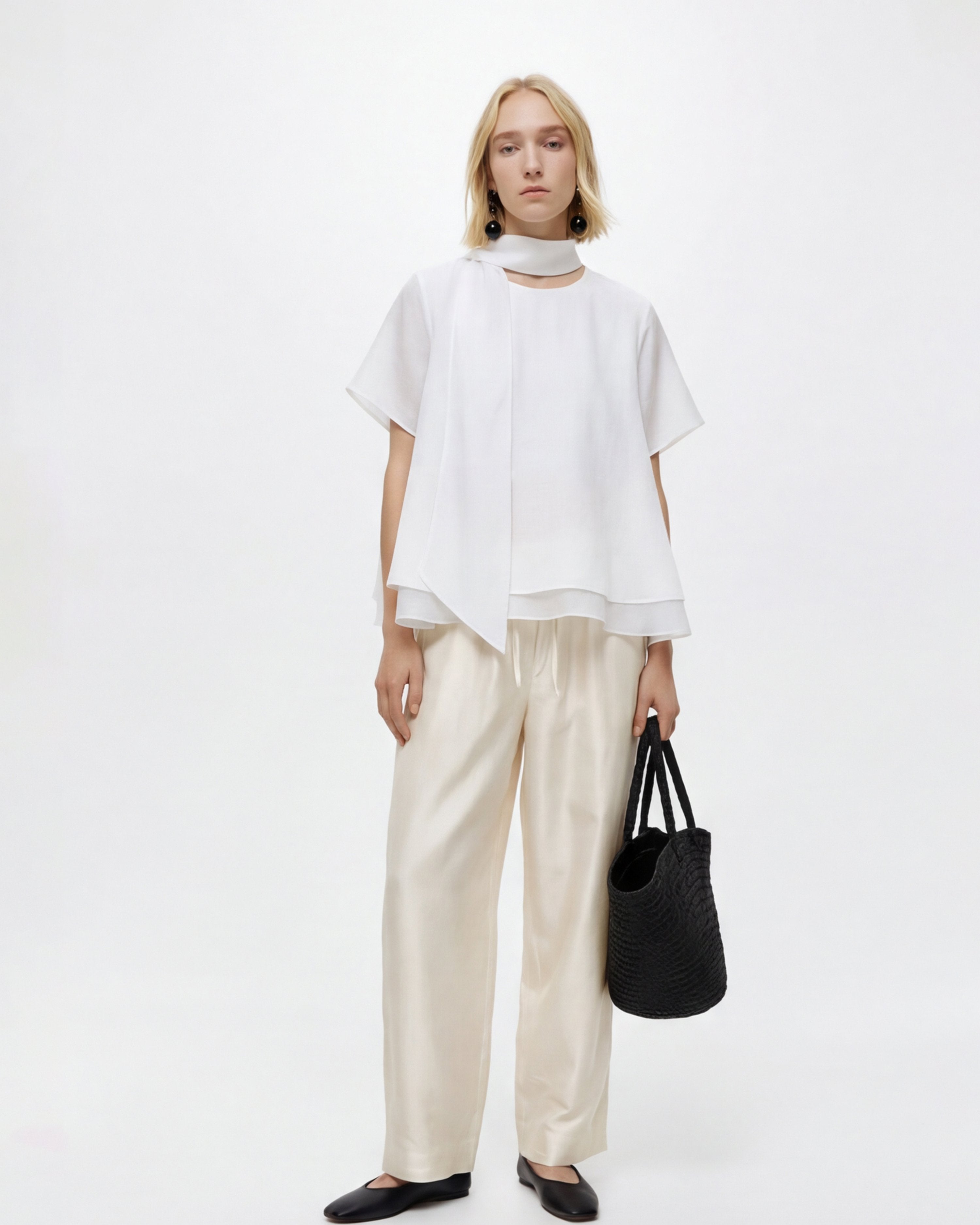 LAYERPLAN | Isle Luster Cotton Drawstring Trousers