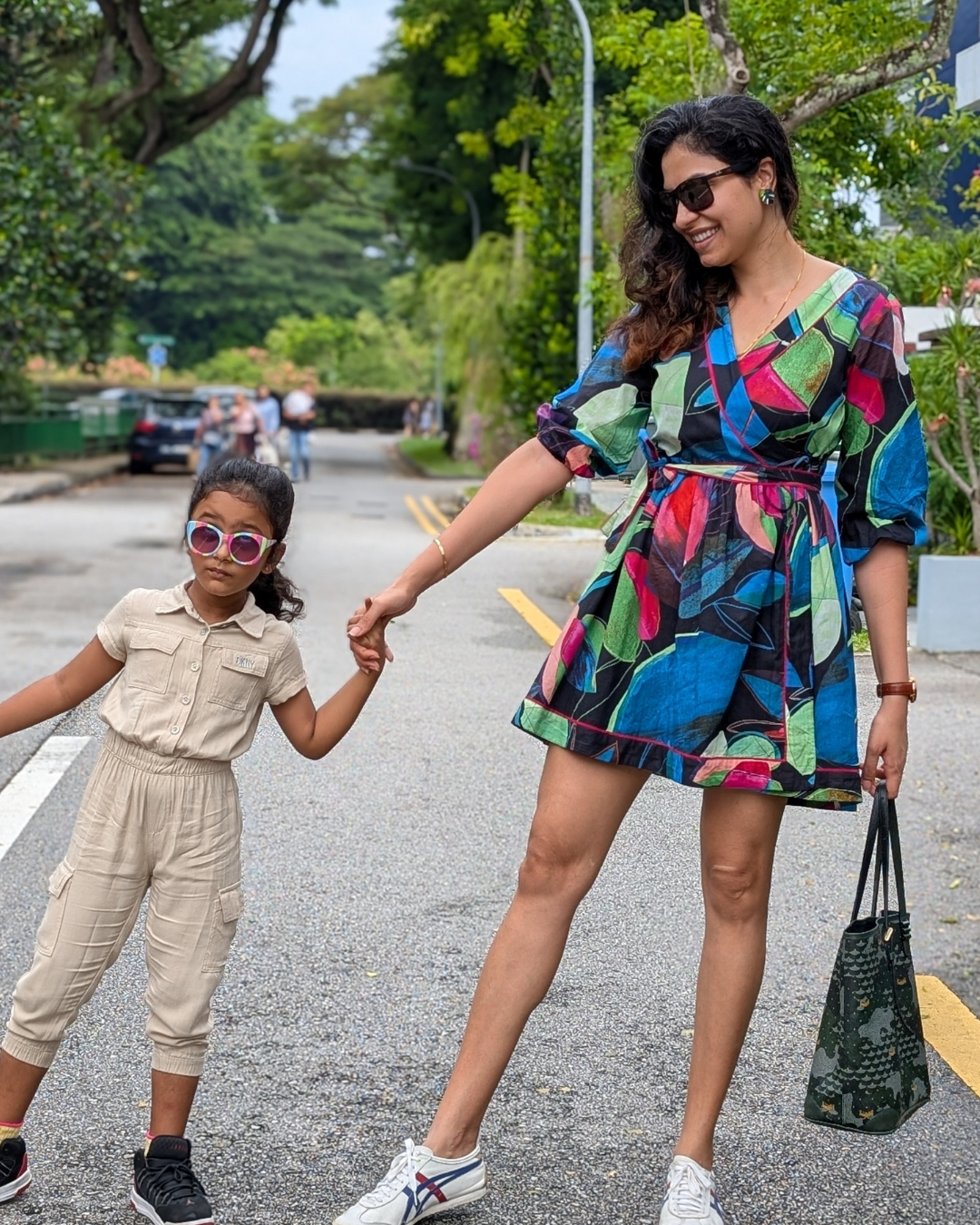 NIMBU | Havana Wrap Dress in Black Amazon in Cotton