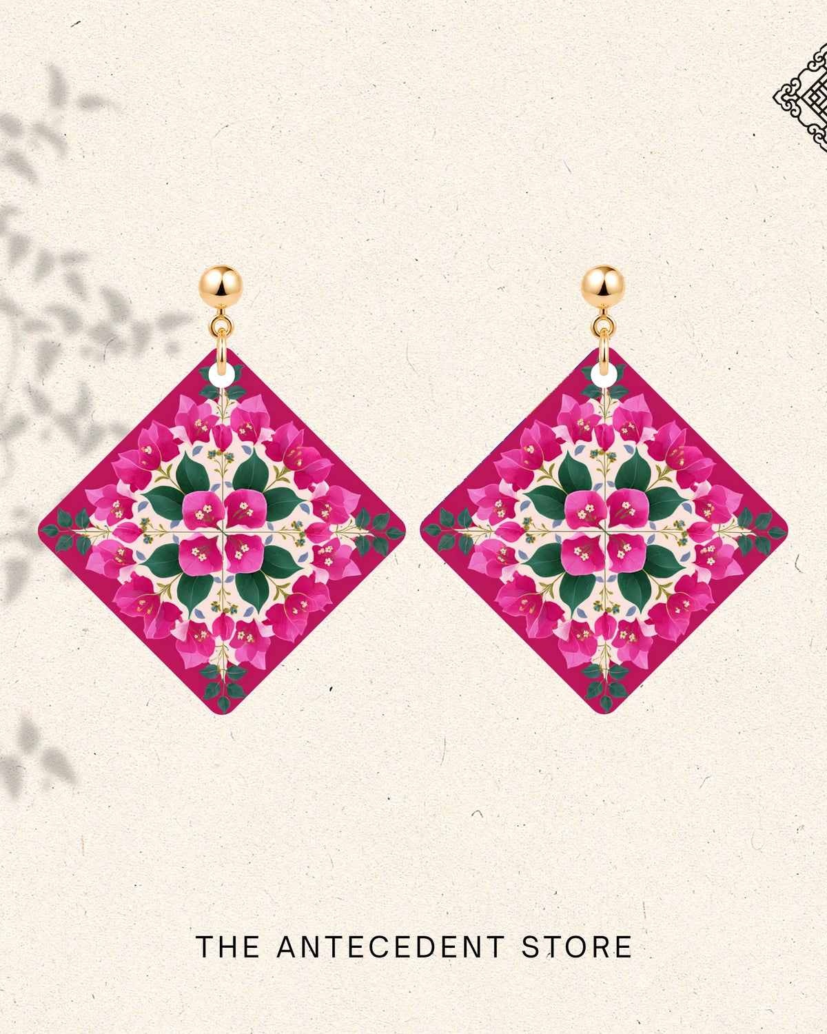 THE ANTECEDENT STORE | Bougainvillea Tile Earrings