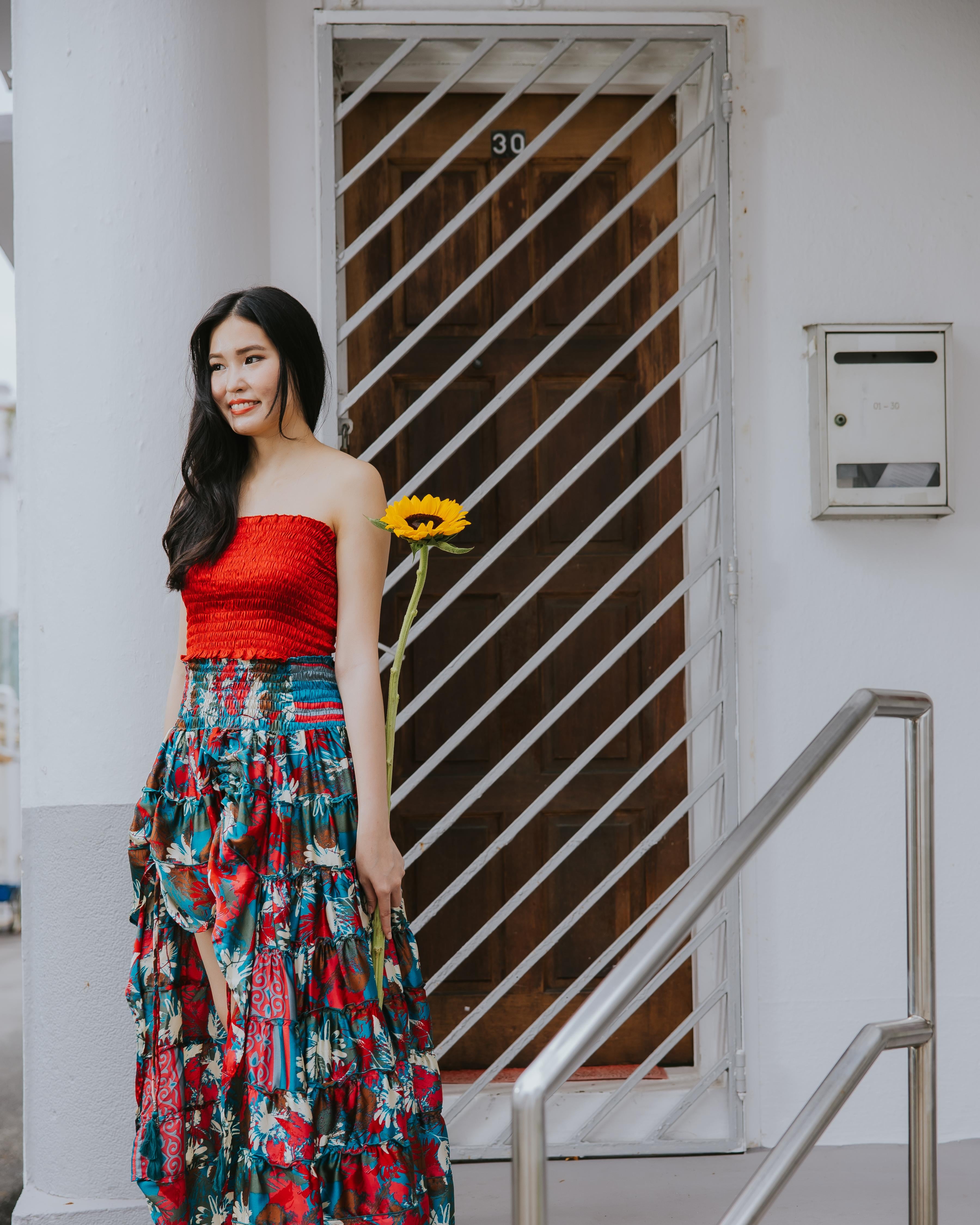 RAJA RANI | Modal Silk Tube Top & Skirt Set