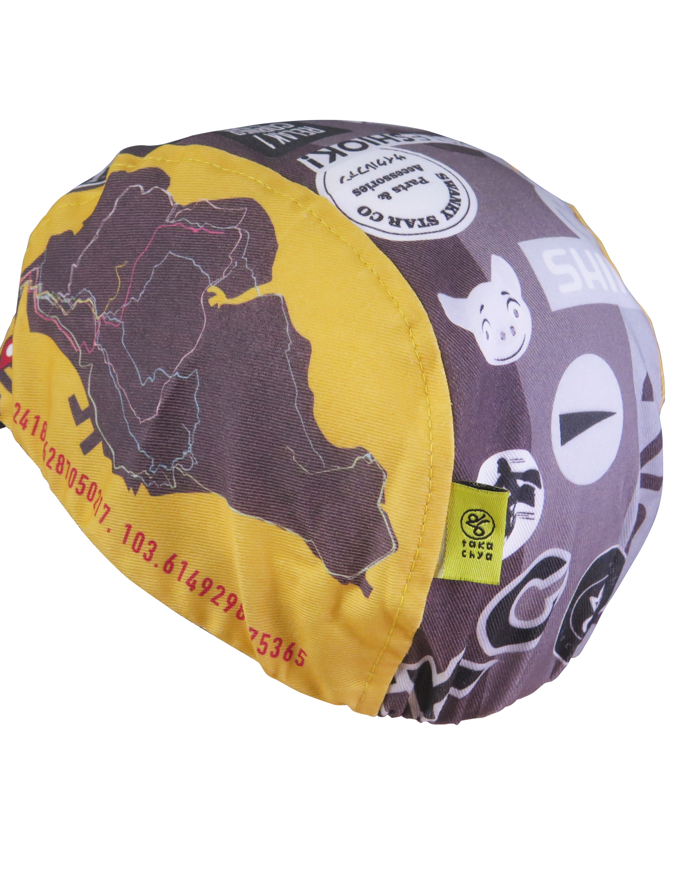 A DESIGN BY TAKACHYA | Cycling Cap - Mission to Tuas Grayscale