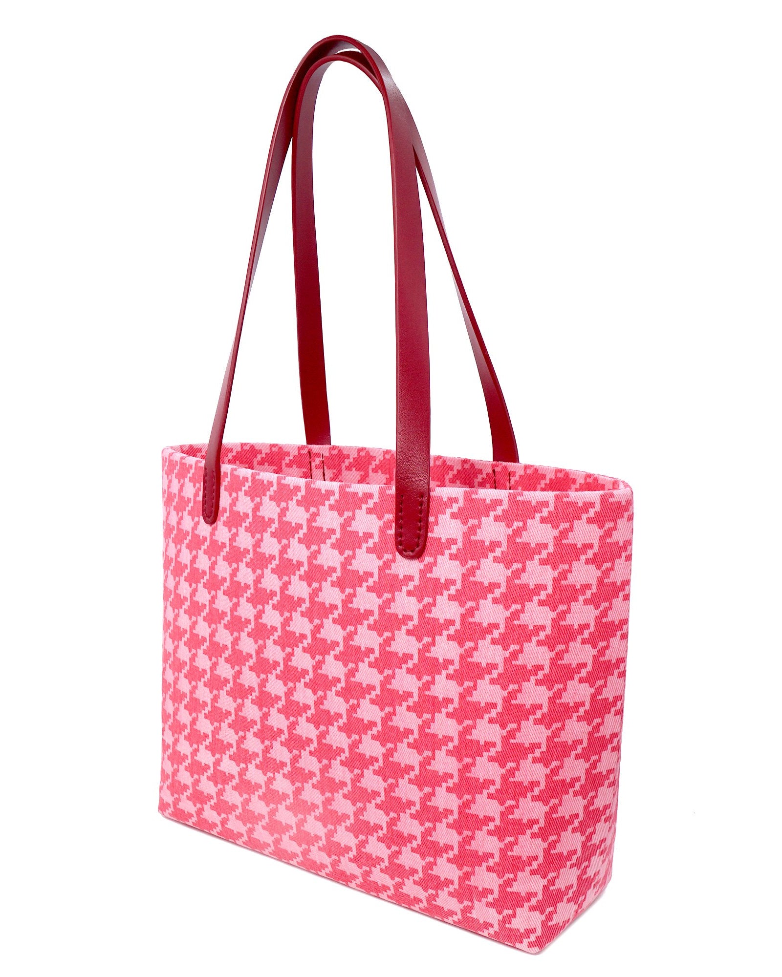 COCOONESE | Zipper Top Tote Bag - Houndstooth Check (PK)