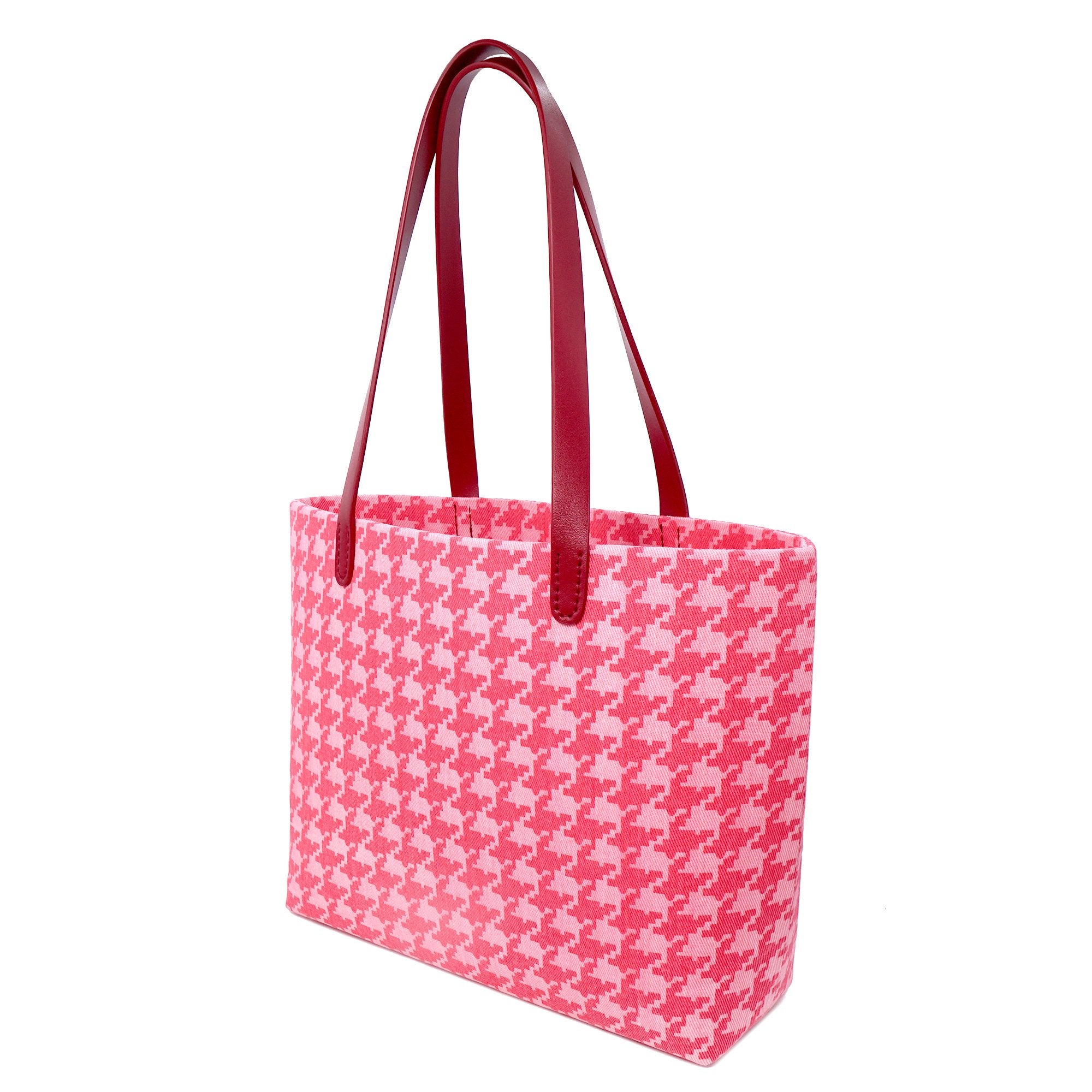 COCOONESE | Zipper Top Tote Bag - Houndstooth Check (PK)